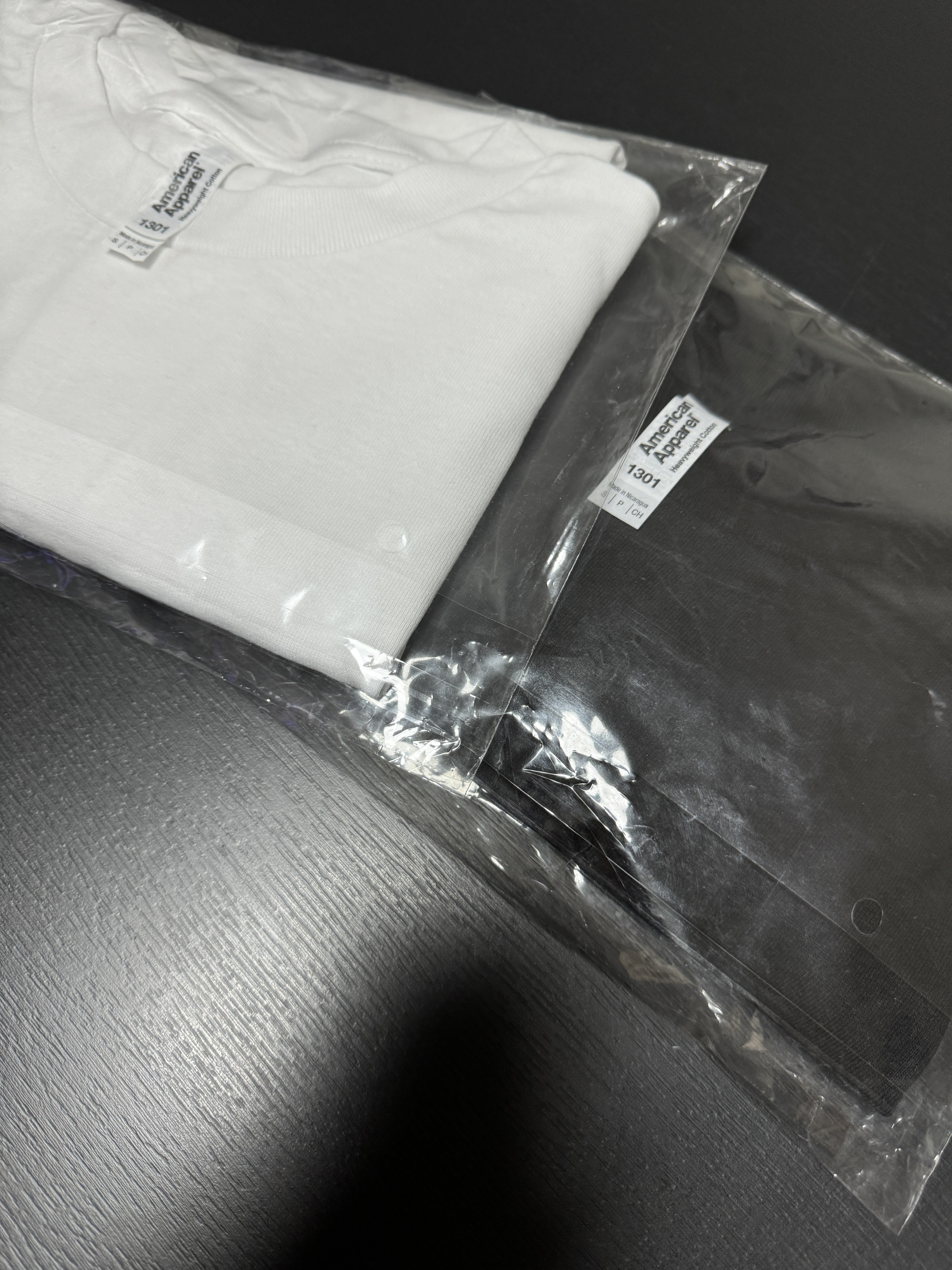 AAA Heavy Cotton 1301 T-Shirt White Black (2Pack) 착용 스타일