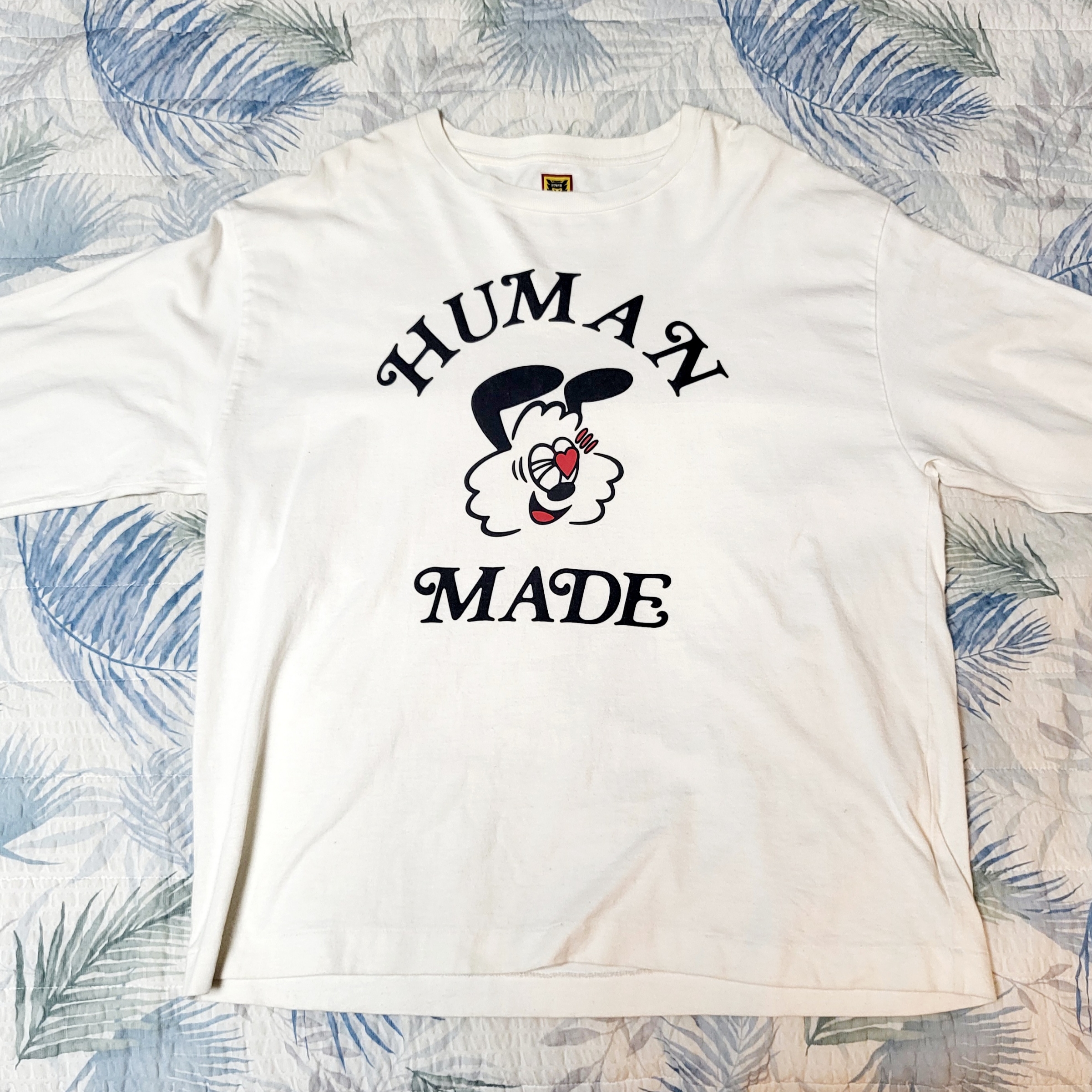 Human Made Graphic L/S T-Shirt Olive Drab, Human Made Graphic L/S T-Shirt Black 착용 스타일 - 2