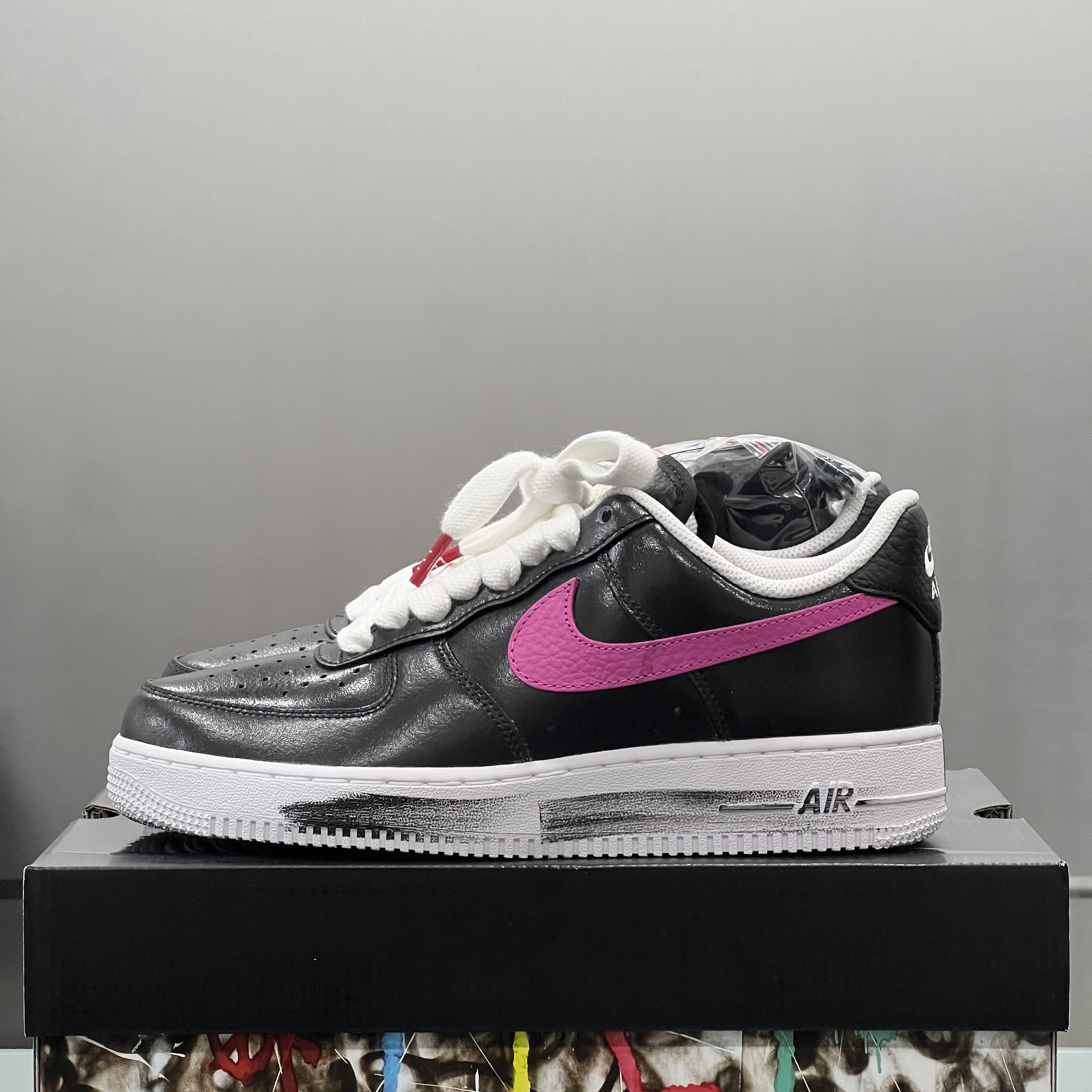 Nike x Peaceminusone Air Force 1 Low Para-Noise 3.0 Black and Multicolor 착용 스타일 - 2