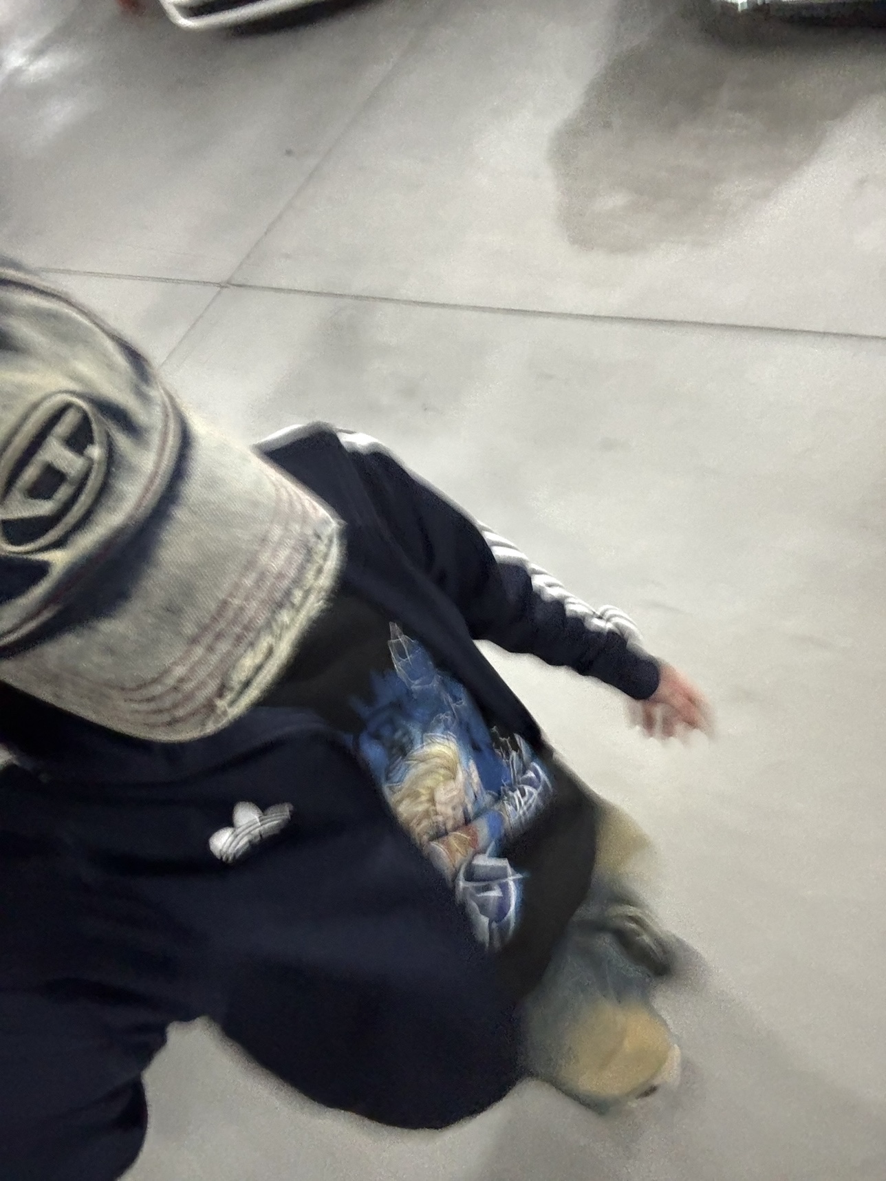 Diesel C-Seymon Treated Denim Baseball Cap Blue White, Adidas Adicolor Classic Firebird Track Top Night Indigo - KR Sizing 착용 스타일 - 2