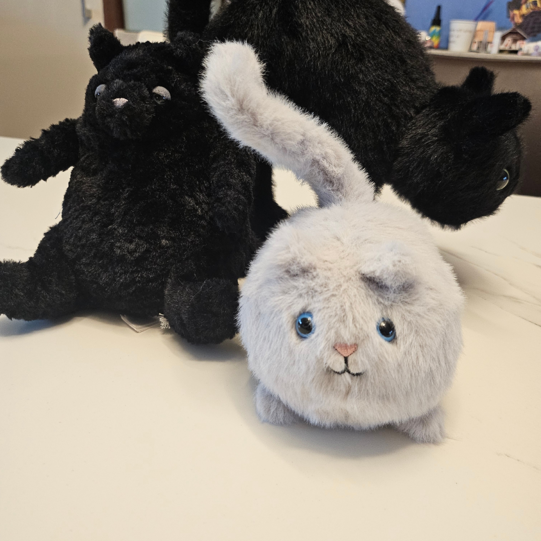 Jellycat Amore Cat Small Black 착용 스타일