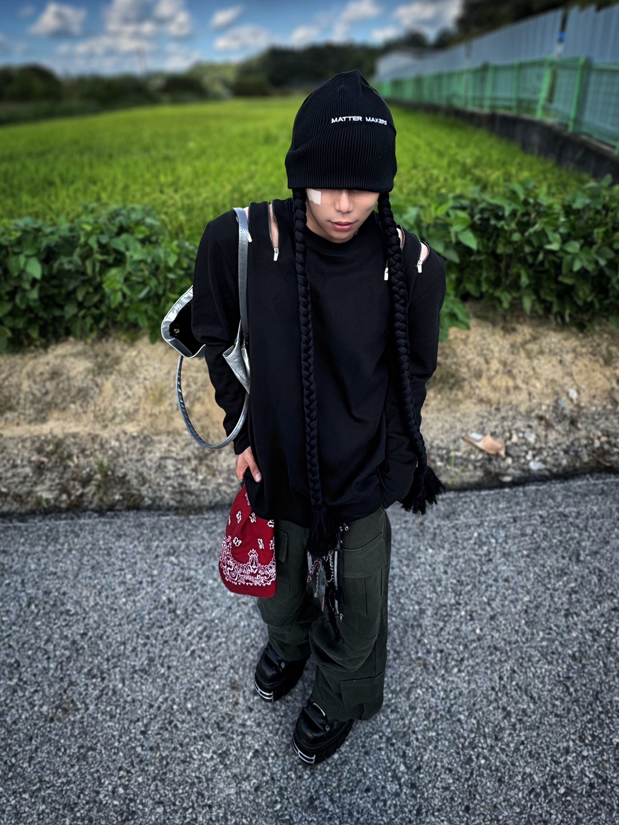 New Rock x Jaded London Decay Tower Ankle Boots Black 착용 스타일 - 5