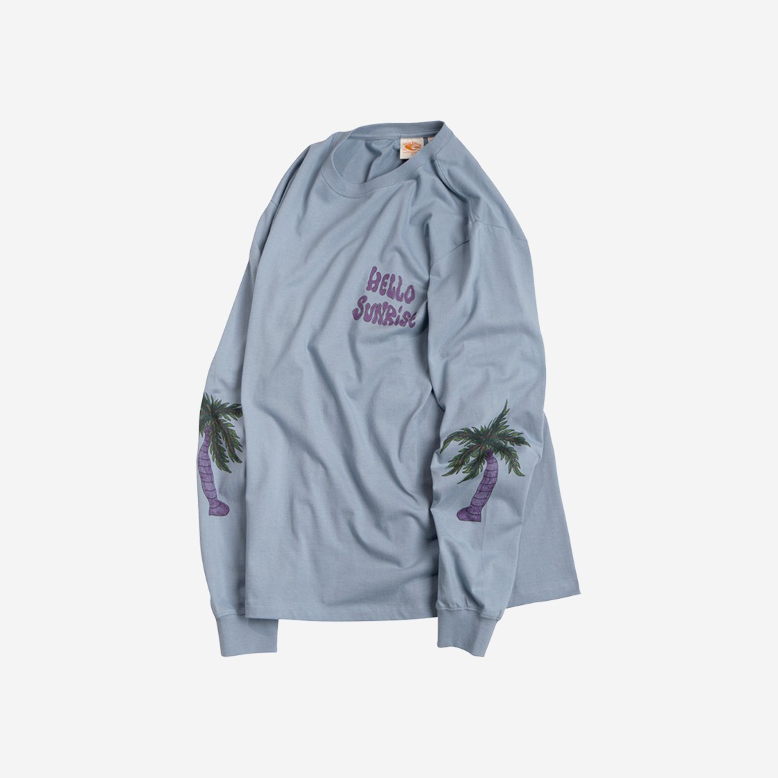 HS x Hank Palm Tree LS Tee_Blue Gray 상세 이미지 3