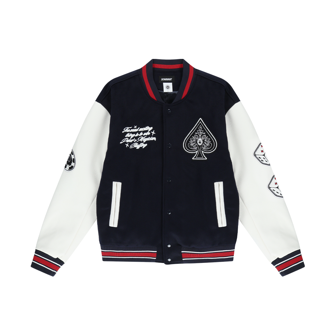 DMNT24FW_25 Dominant Las Vegas Varsity Jacket