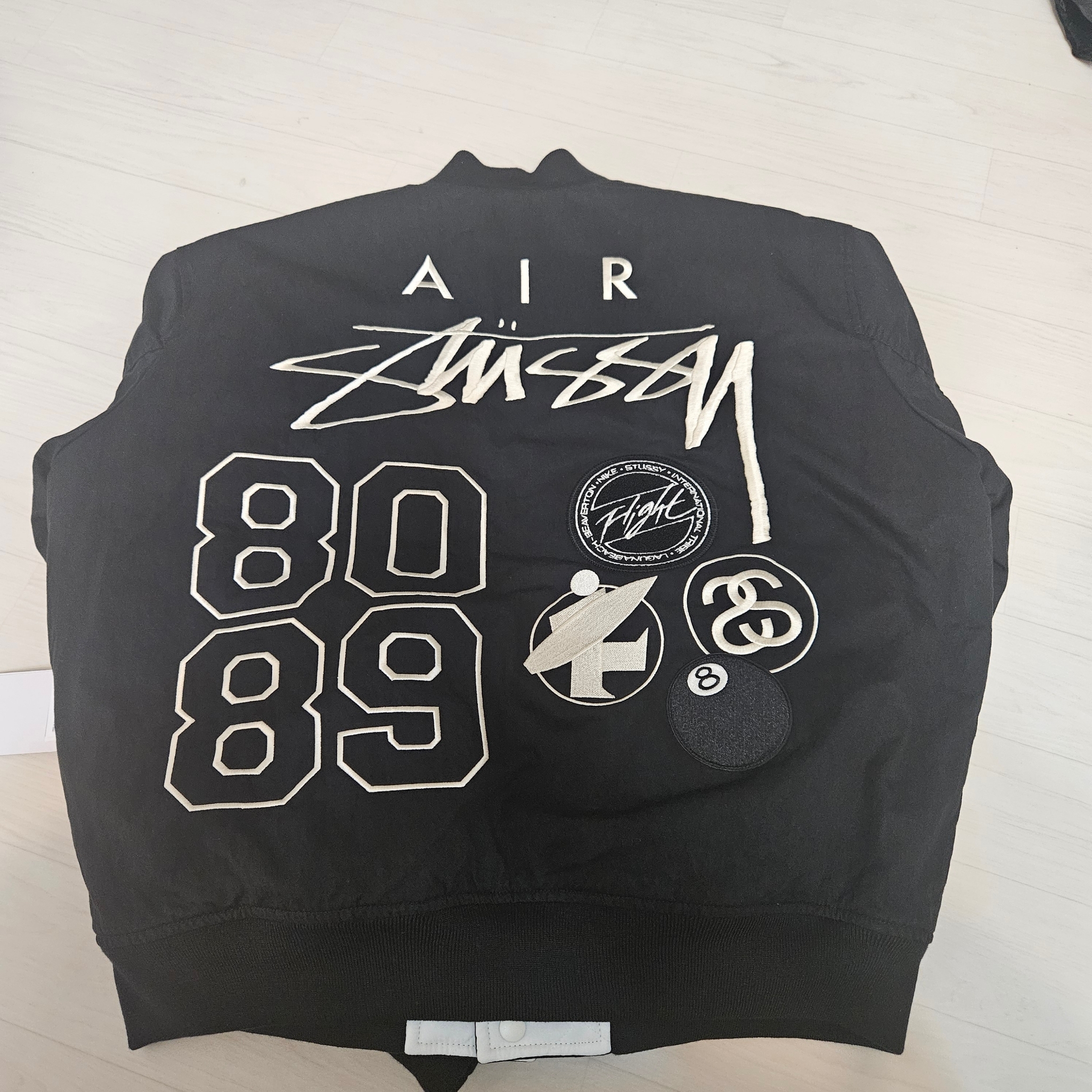 Nike x Stussy Reversible Jacket Black (FJ9153-010) 착용 스타일 - 1