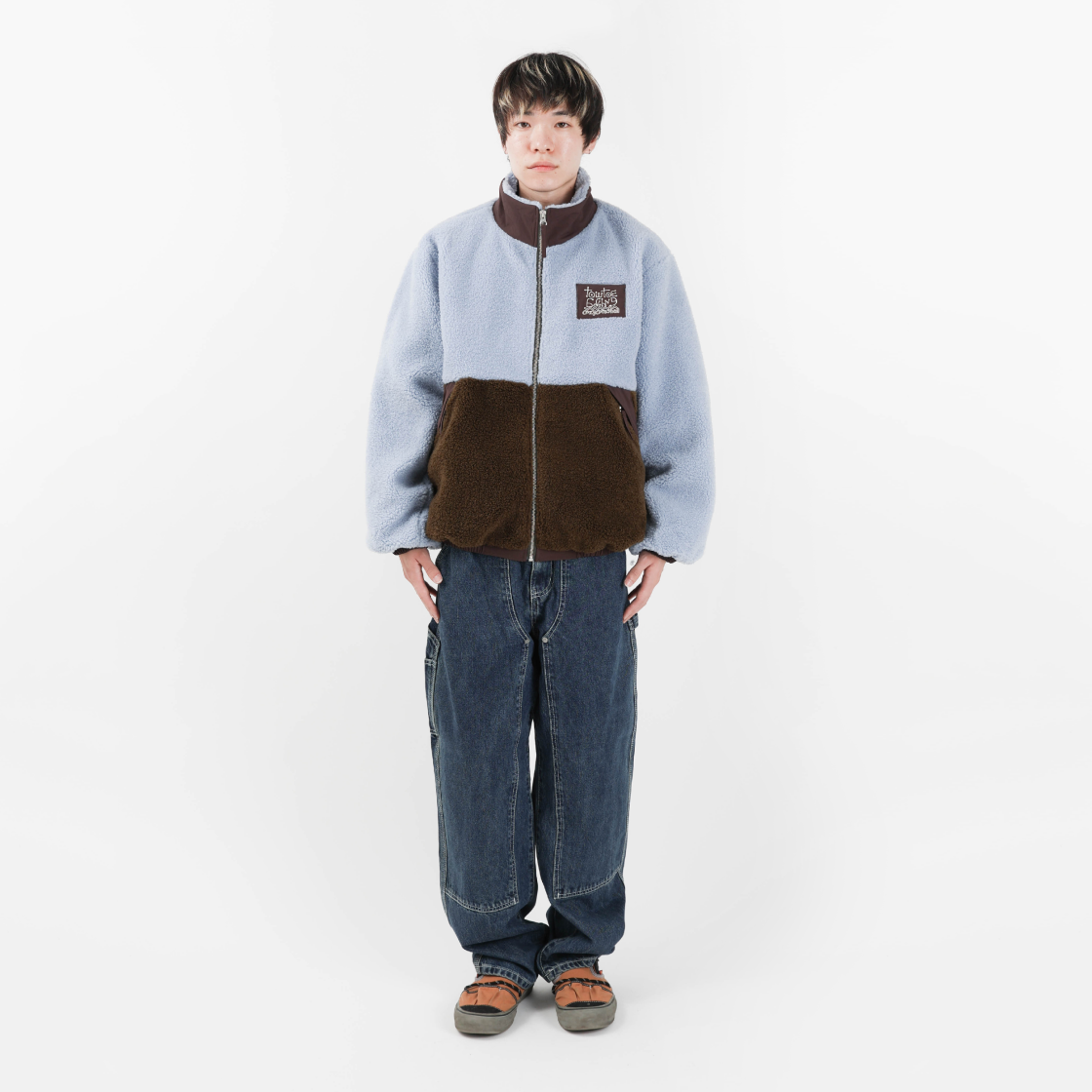 TOWTOW.ARCHIVE Winter Fleece Jumper Sky 상세 이미지 5