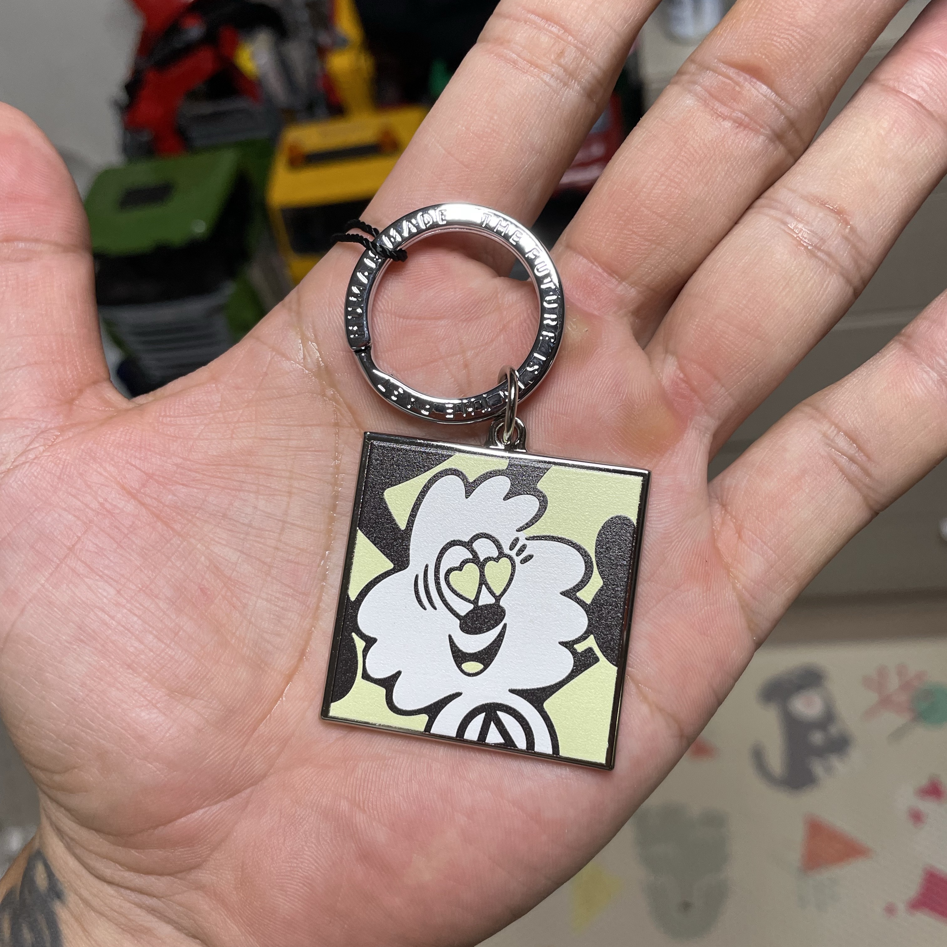 Human Made x Verdy Keyring Yellow - Seoul Store Exclusive 착용 스타일