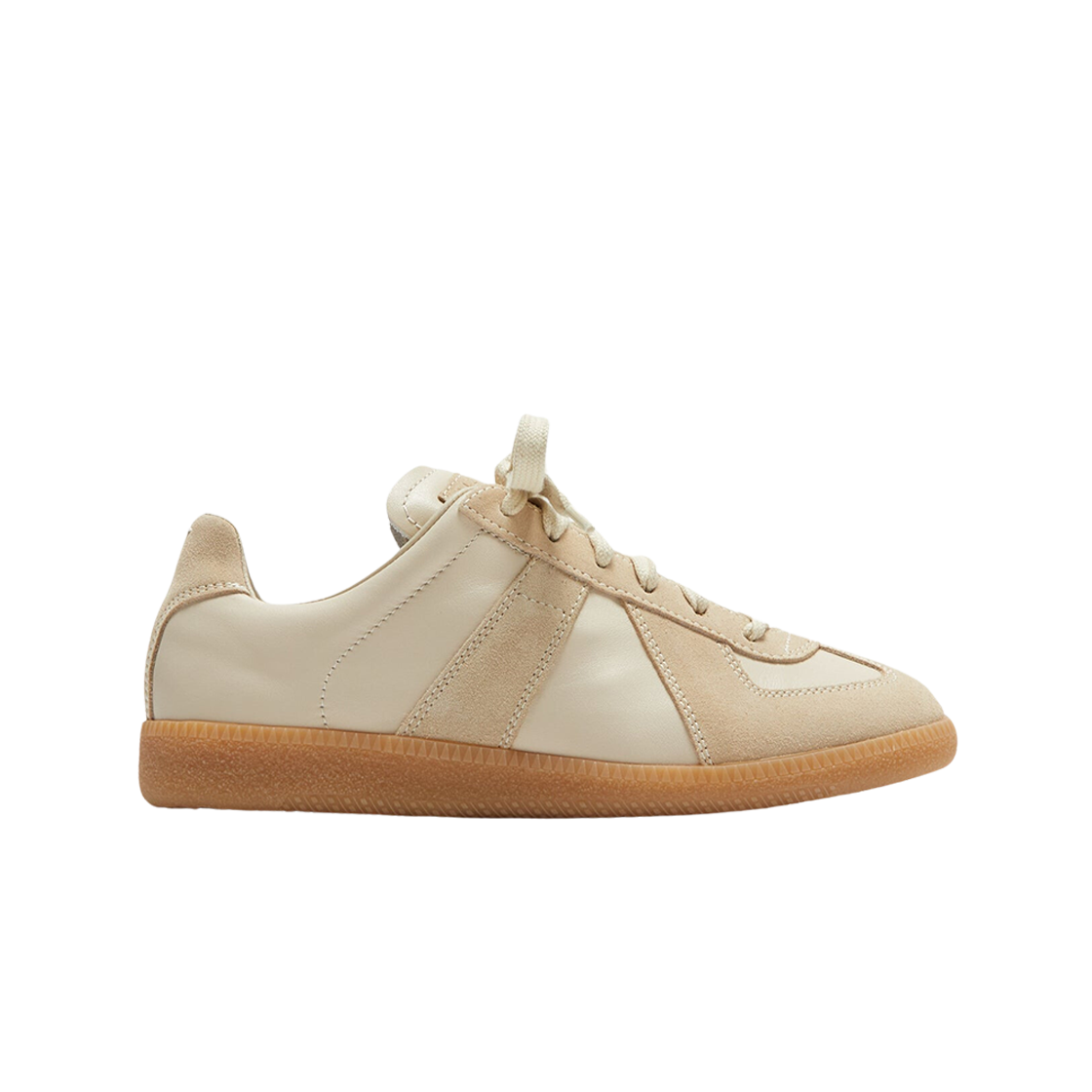 S58WS0109P1895HA169 (W) Maison Margiela Calfskin Replica Sneakers Beige