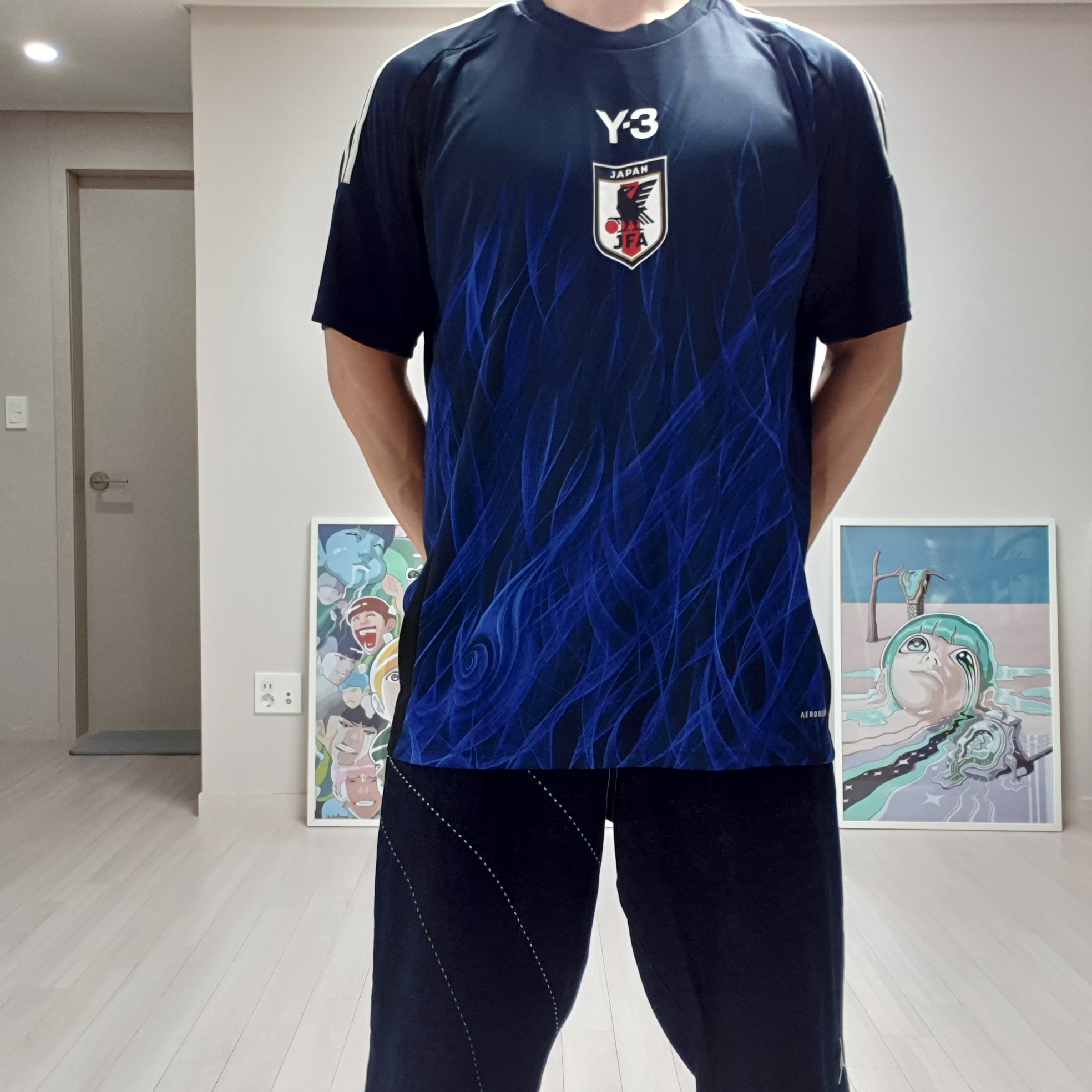 Y-3 Japan 2024 Home Replica Jersey Legend Ink - KR Sizing 착용 스타일