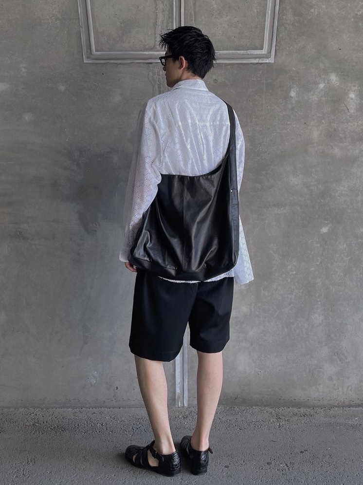 ssstein Leather Shoulder Bag Black - 24FW 착용 스타일 - 1