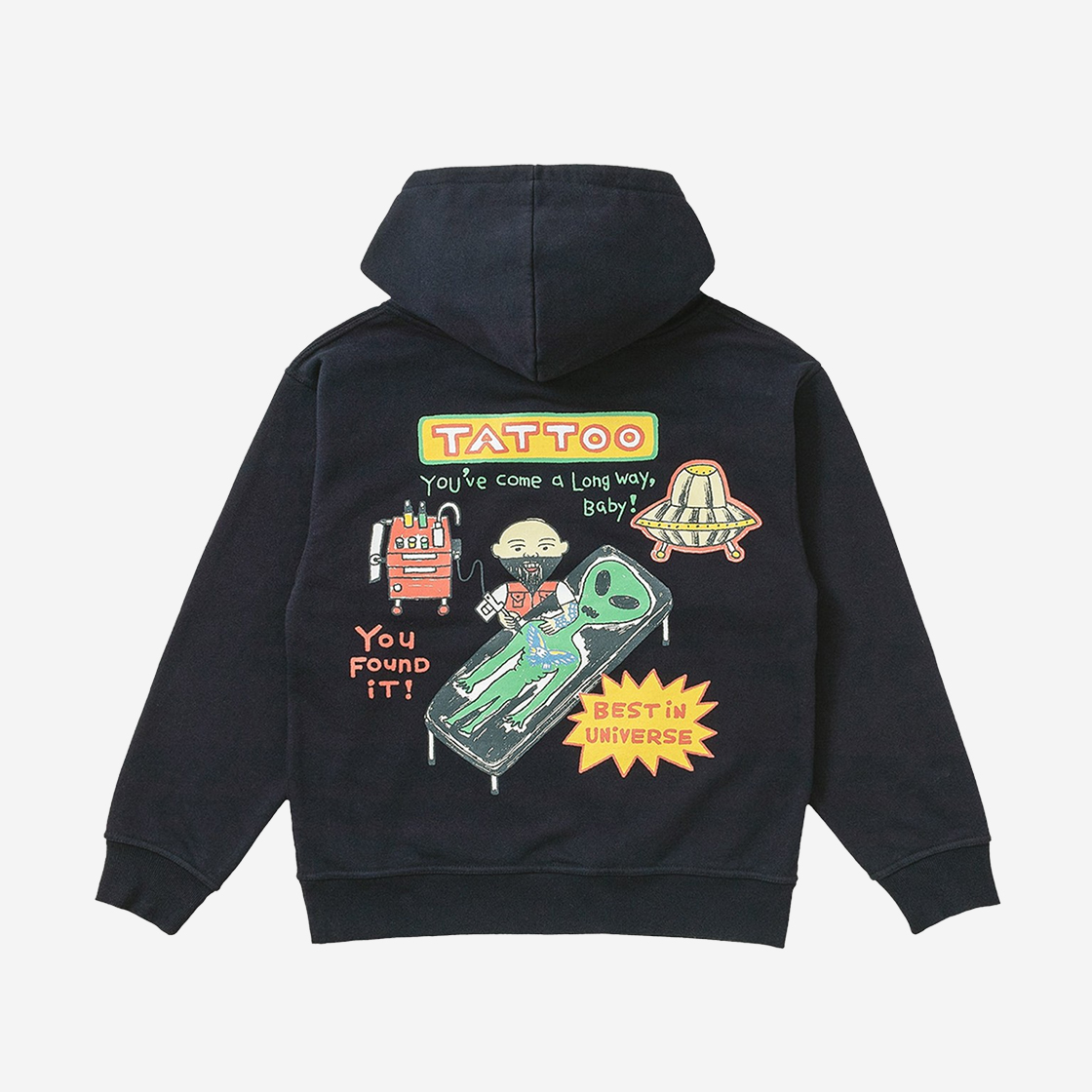 빅웨이브 컬렉티브 베스트 인 유니버스 타투 후디 네이비