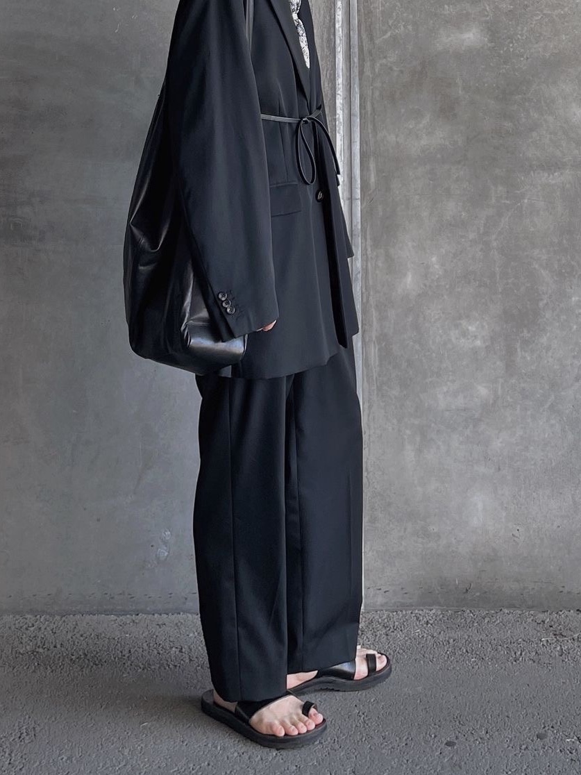 ssstein Oversized Single Breasted Long Jacket Black - 24FW 착용 스타일 - 3