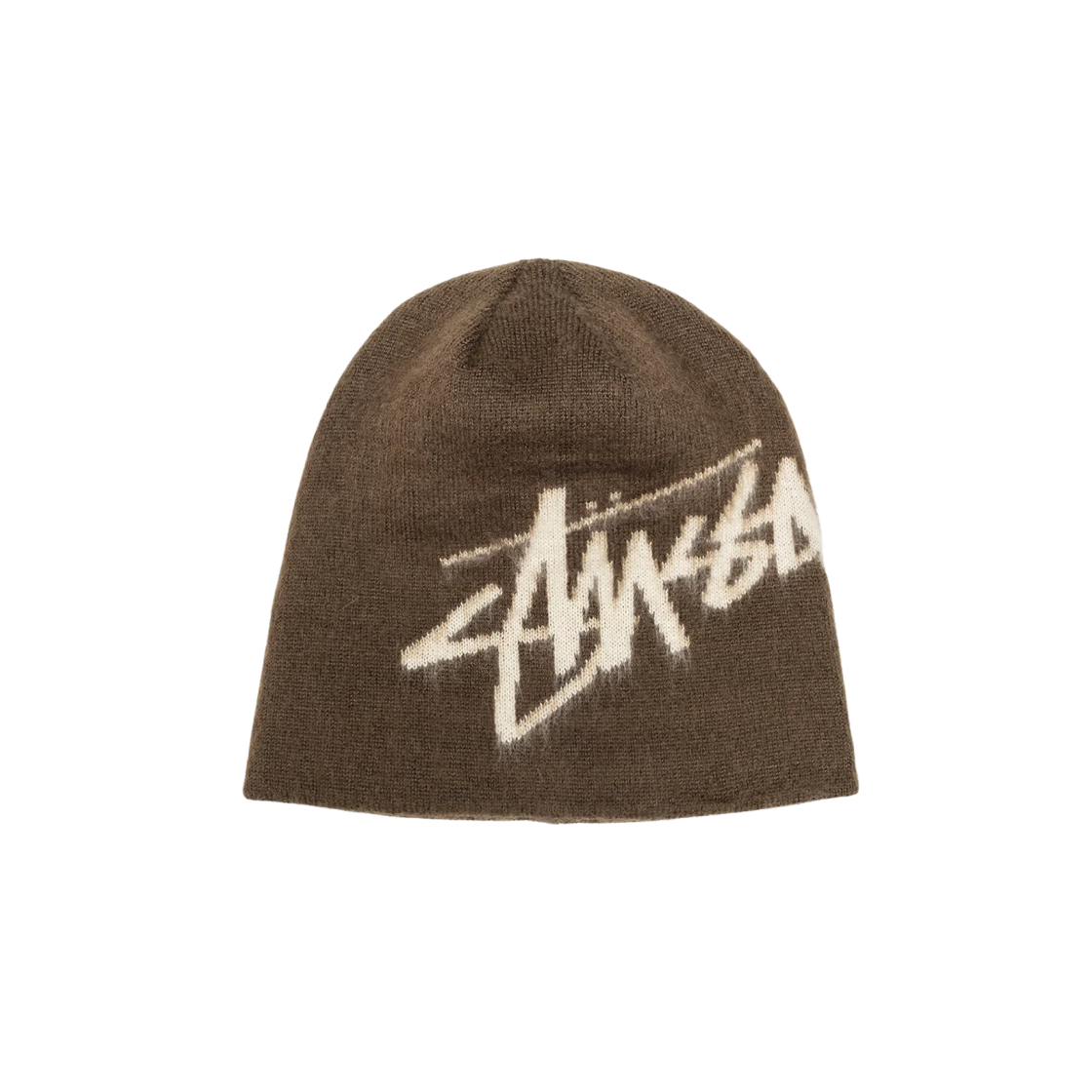 Stussy Brushed Out Stock Skullcap Beanie Brown 상세 이미지 1