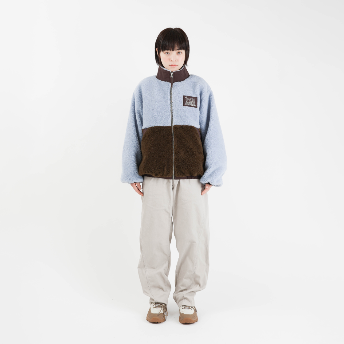 TOWTOW.ARCHIVE Winter Fleece Jumper Sky 상세 이미지 4