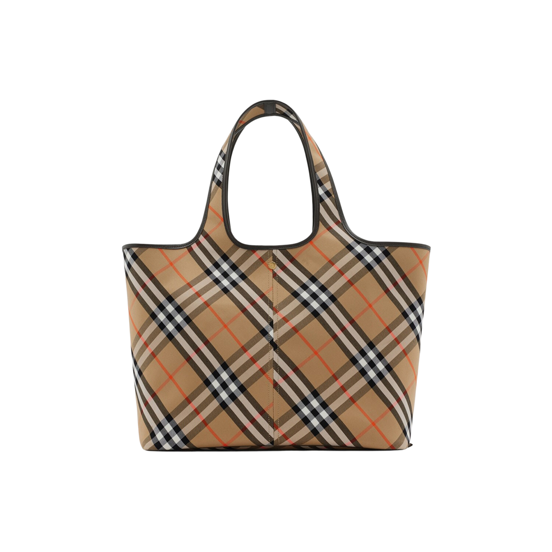 Burberry Medium Check Tote Sand 상세 이미지 1