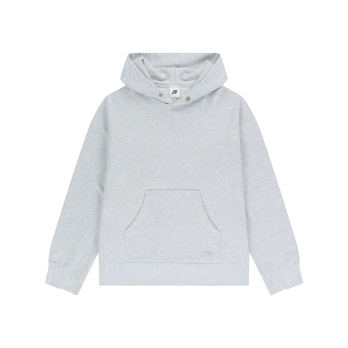 도미넌트 스몰 로고 후디 라이트 그레이