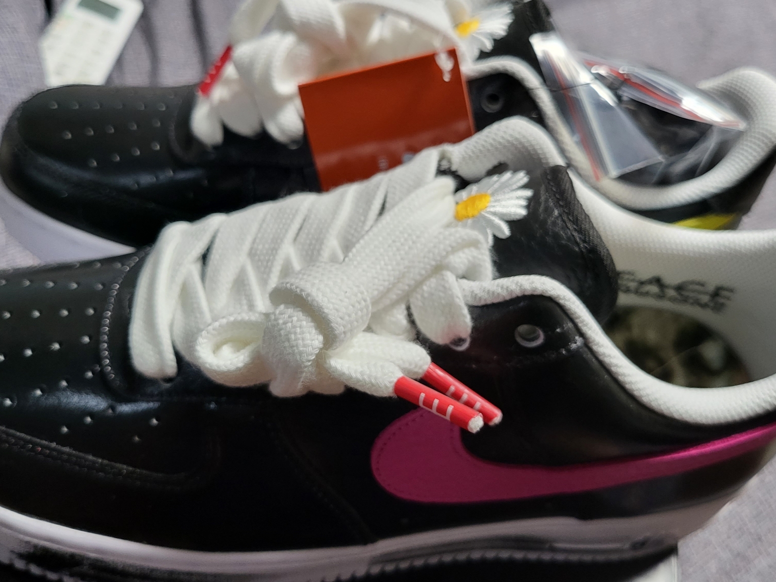 Nike x Peaceminusone Air Force 1 Low Para-Noise 3.0 Black and Multicolor 착용 스타일 - 6