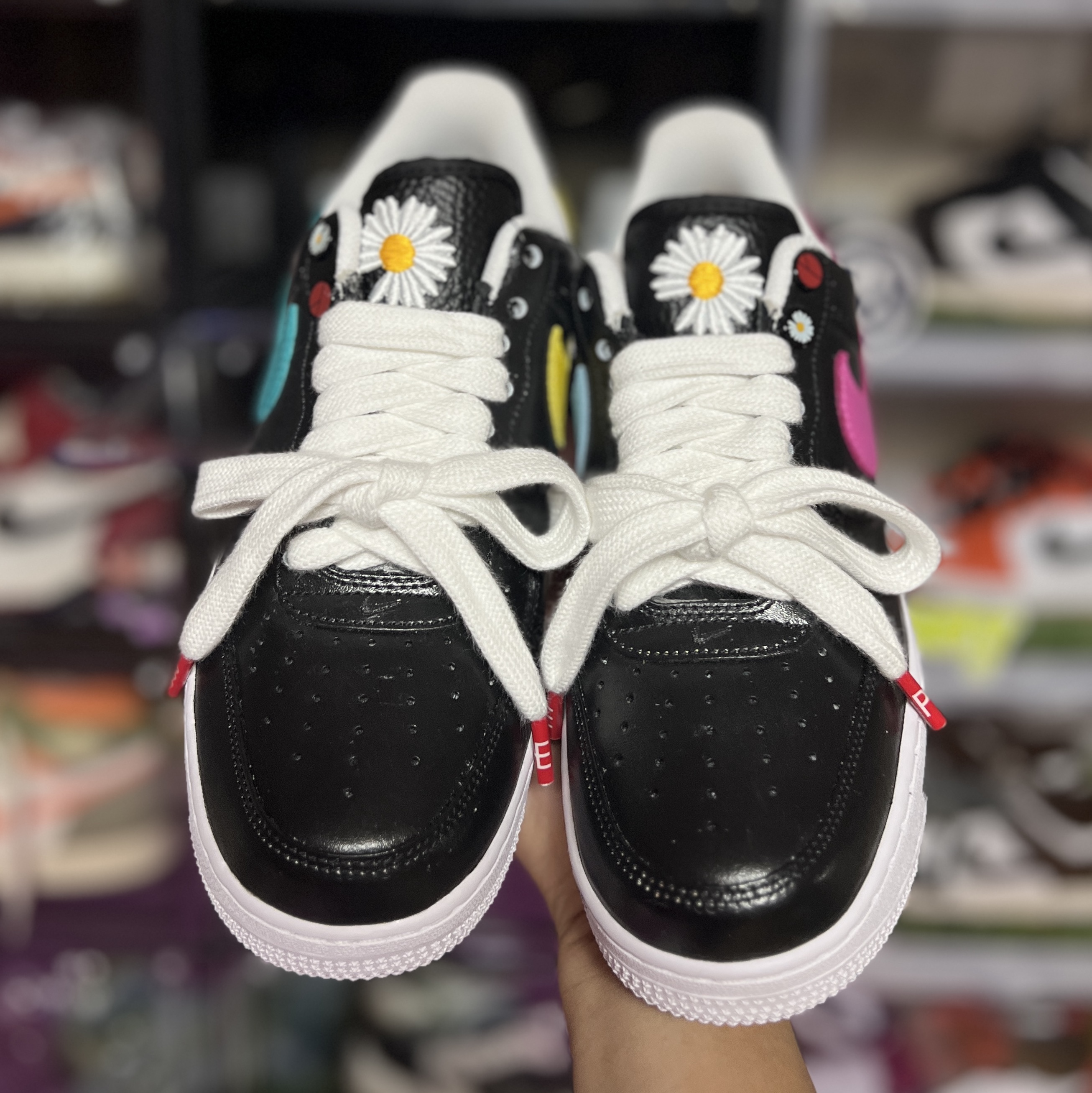Nike x Peaceminusone Air Force 1 Low Para-Noise 3.0 Black and Multicolor 착용 스타일 - 1