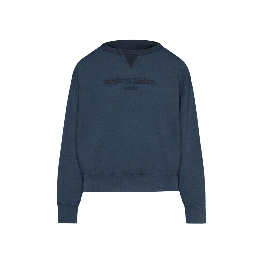 Maison Margiela Reverse Logo Sweatshirt Blue 상세 이미지 1