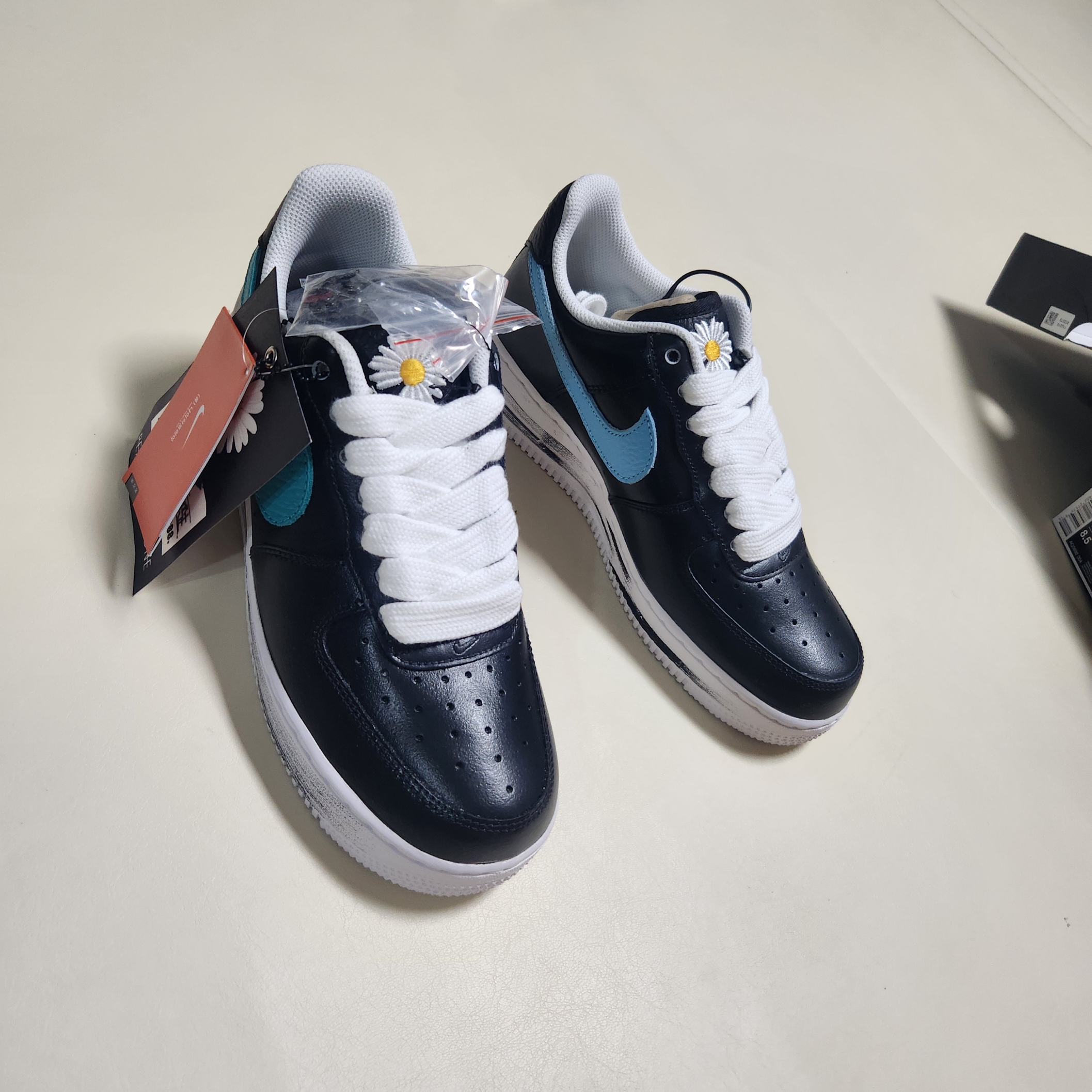 Nike x Peaceminusone Air Force 1 Low Para-Noise 3.0 Black and Multicolor 착용 스타일 - 1