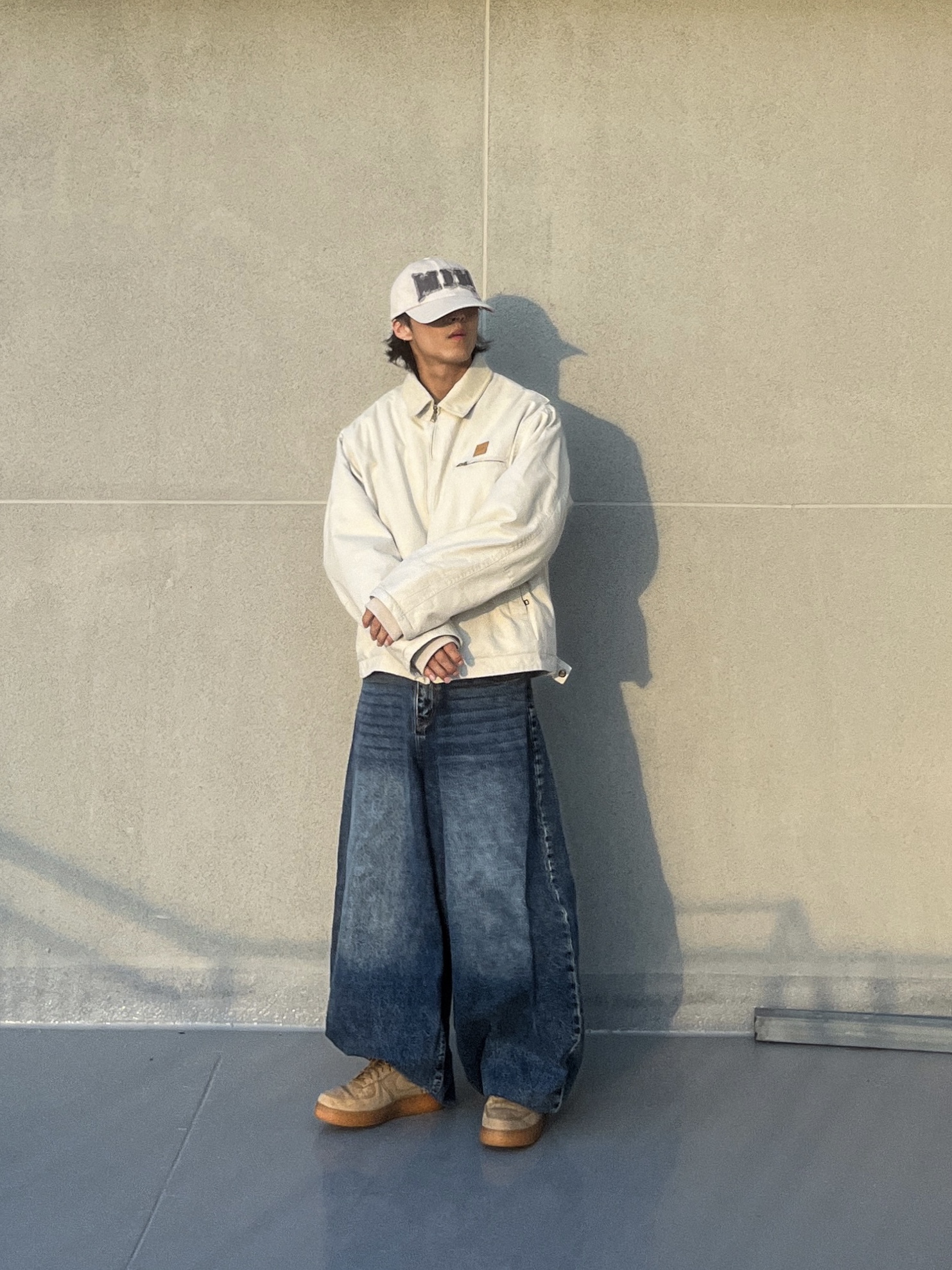 Nike Air Force 1 '07 WB Flax 착용 스타일 - 1