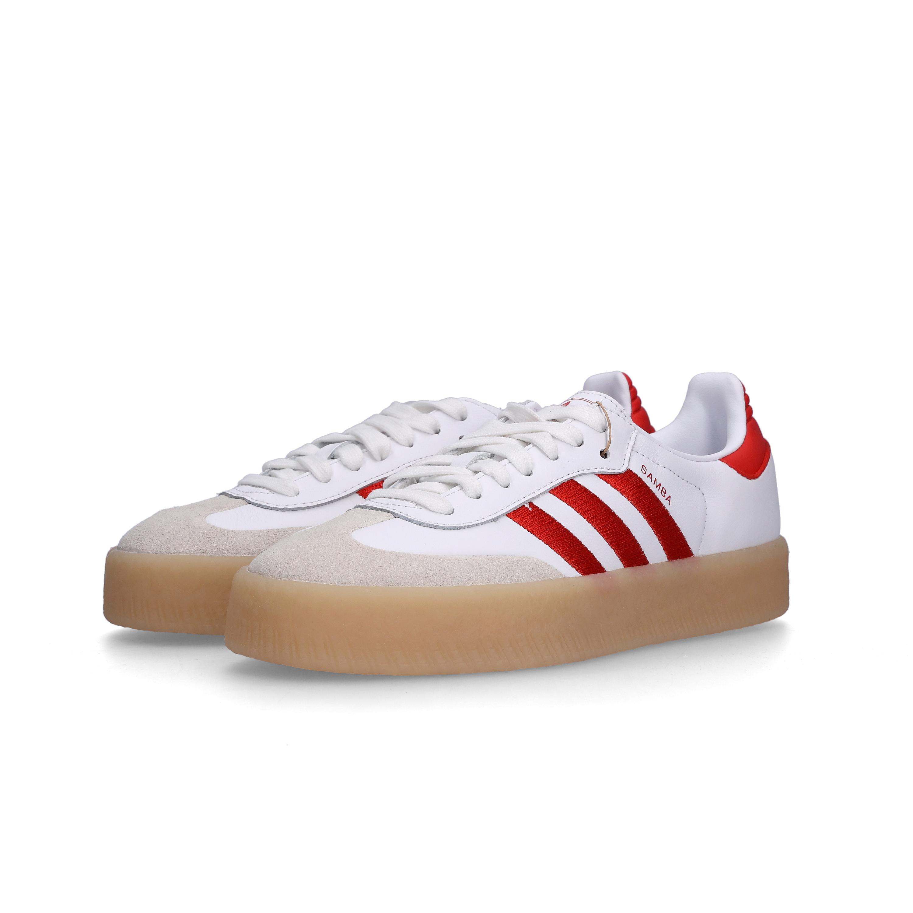 (W) 아디다스 삼배 클라우드 화이트 베러 스칼렛((W) Adidas Sambae Cloud White Better Scarlet)