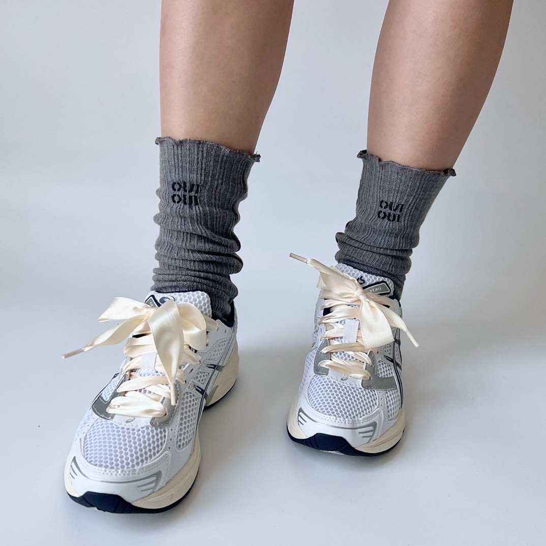 (W) Asics Gel-1130 White Midnight 착용 스타일