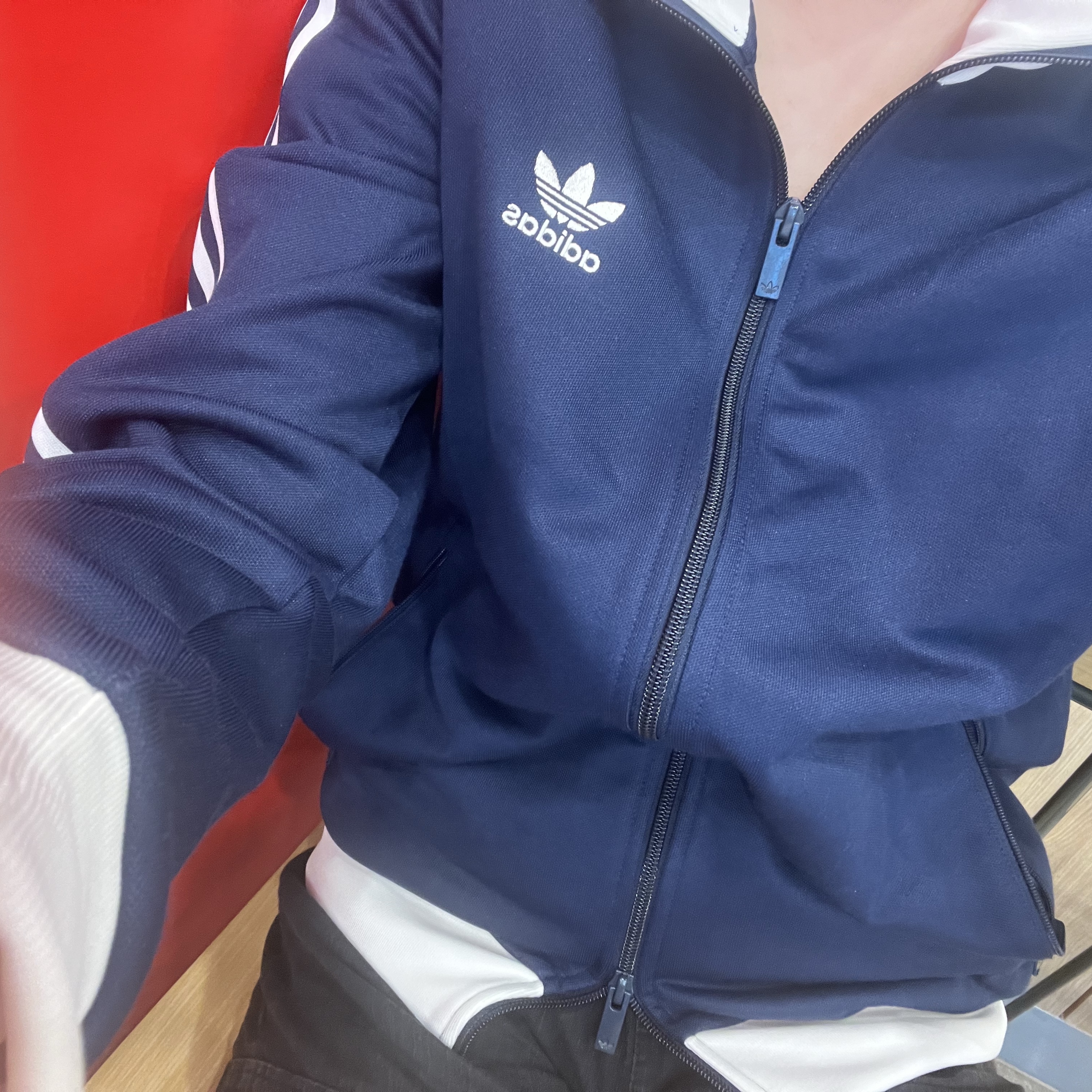 Adidas Adicolor Classic Beckenbauer Track Top Night Indigo - KR Sizing 착용 스타일