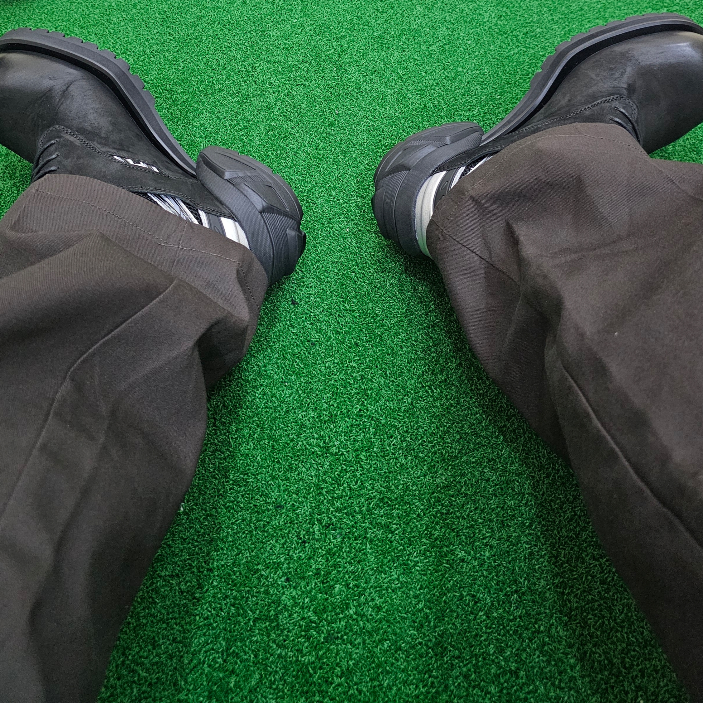 Remagine Hybrid Derby Shoes Starting Bigger Black White Silver 착용 스타일