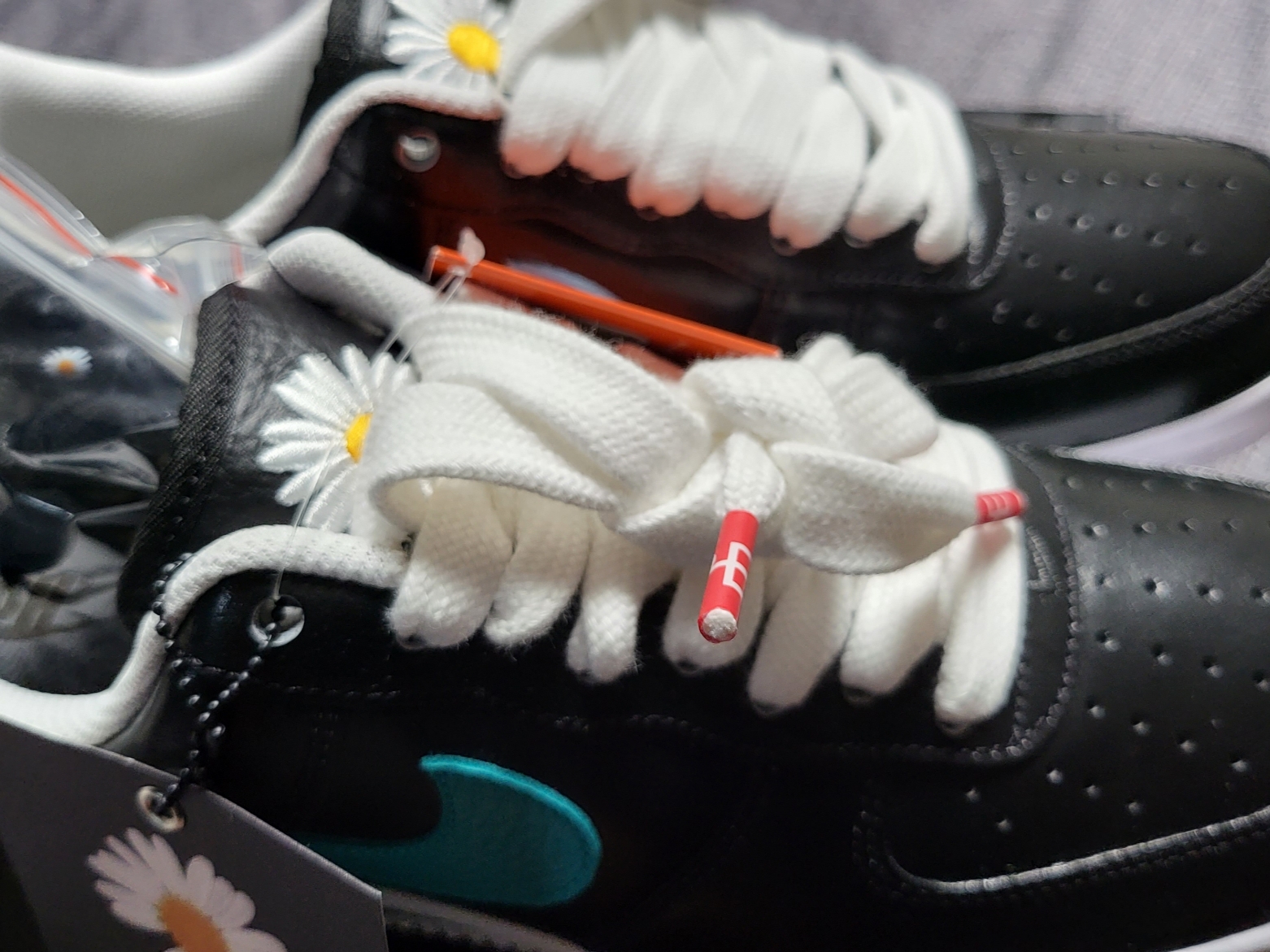 Nike x Peaceminusone Air Force 1 Low Para-Noise 3.0 Black and Multicolor 착용 스타일 - 8