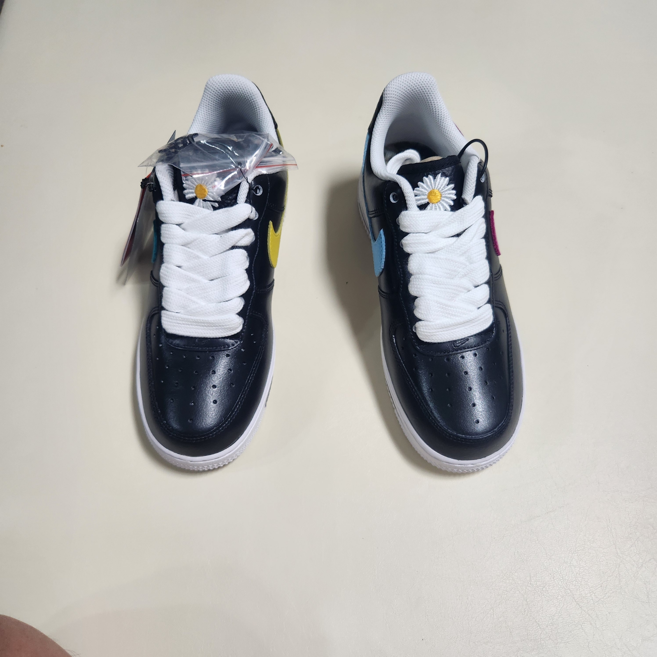 Nike x Peaceminusone Air Force 1 Low Para-Noise 3.0 Black and Multicolor 착용 스타일 - 3