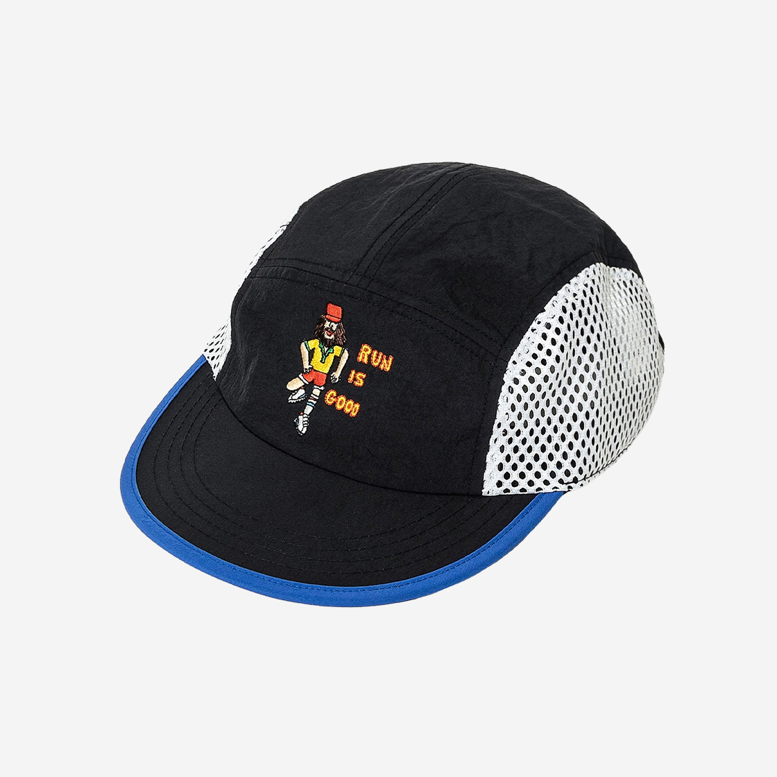 빅웨이브 컬렉티브 런 이즈 굿 러너스 캡 블랙