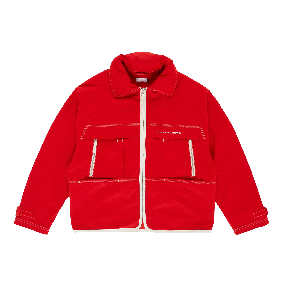 팝 트레이딩 컴퍼니 뉴 시티 자켓 고지 베리 - 24FW(Pop Trading Company New City Jacket Goji Berry - 24FW)
