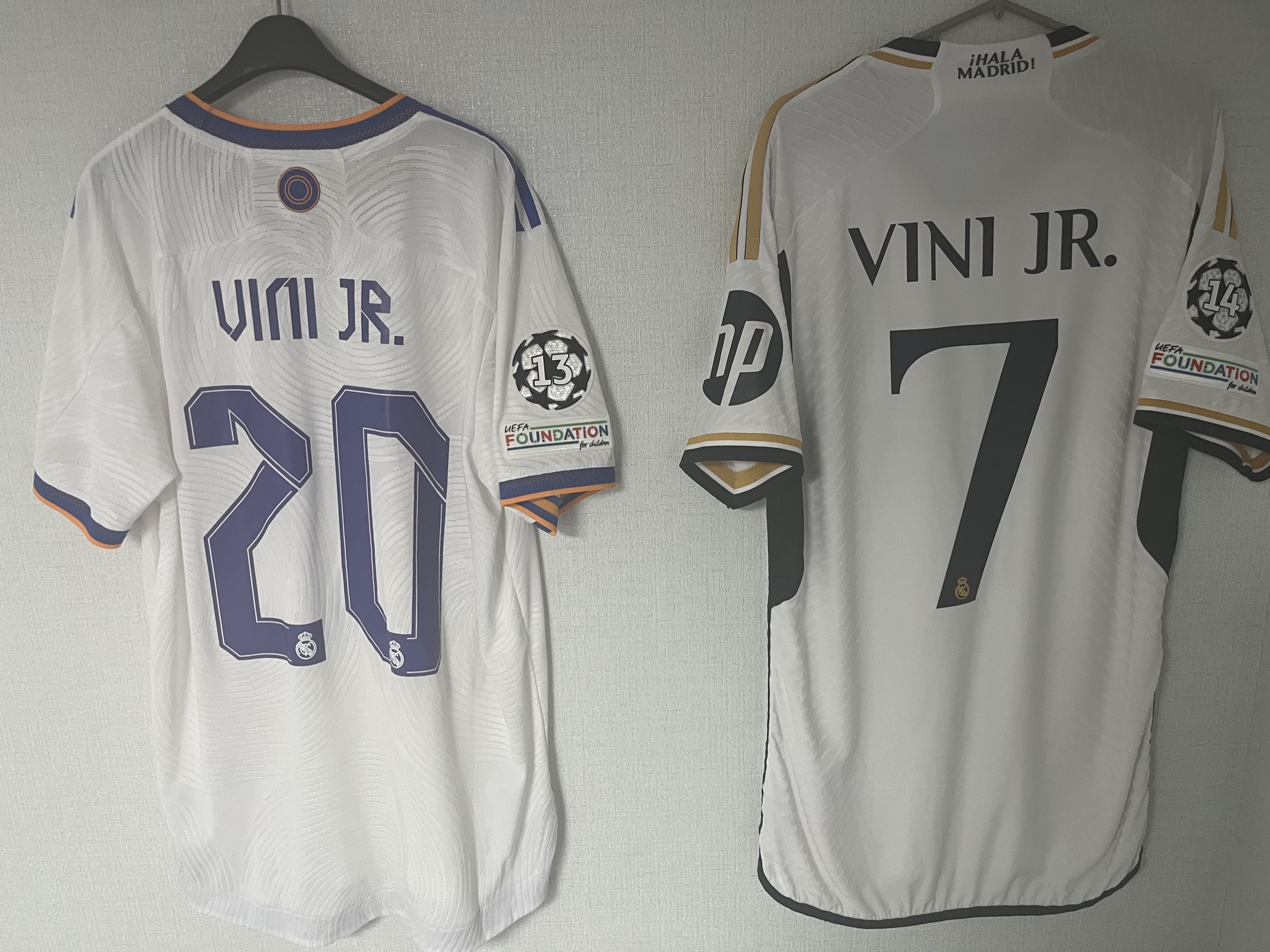 Adidas Real Madrid 2023/24 Home Jersey White - KR Sizing (Non Marking Ver.), Adidas Real Madrid 2023/24 Home Jersey White - US Sizing (Non Marking Ver.) 착용 스타일 - 4