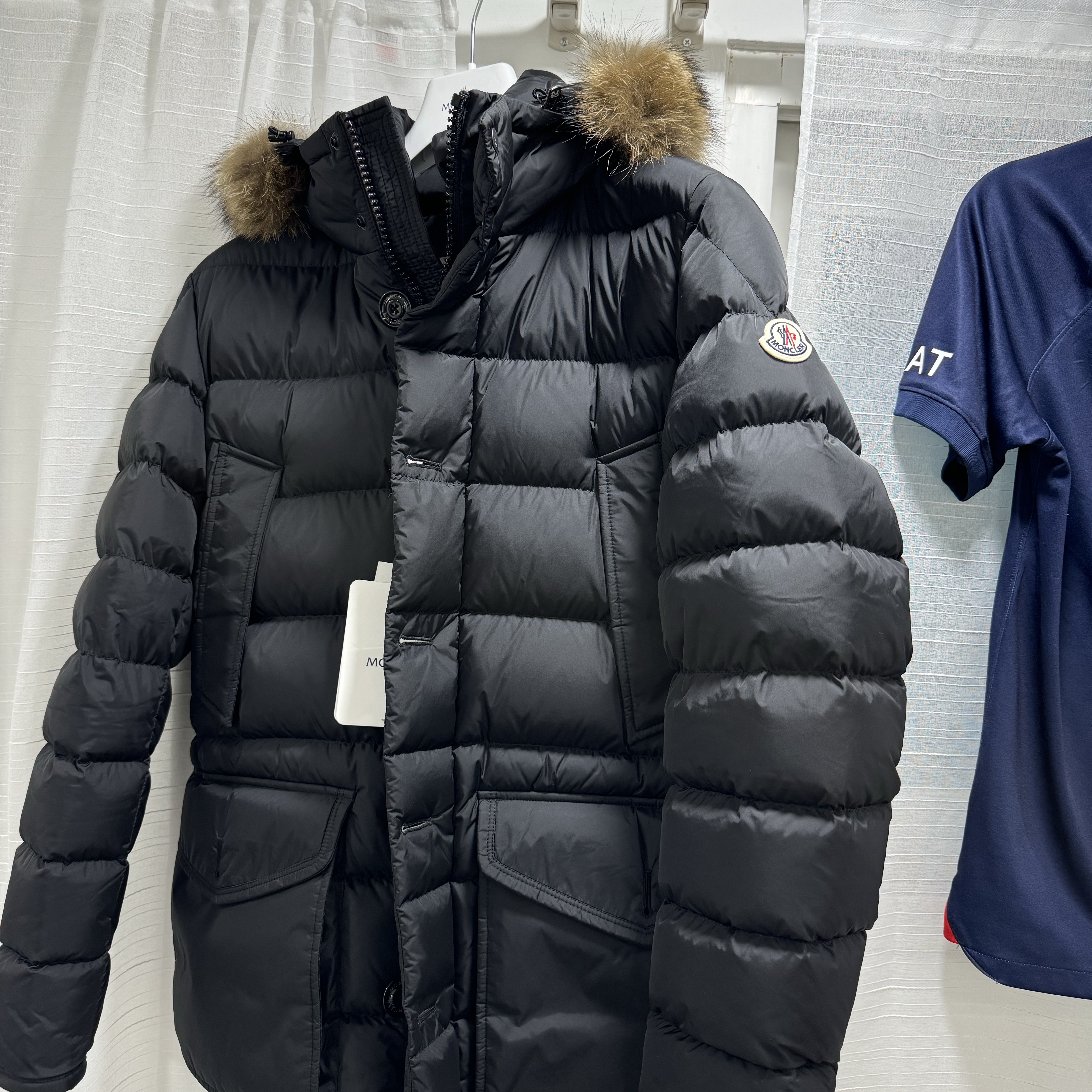 Moncler Cluny Long Down Jacket Black - 23FW 착용 스타일 - 1