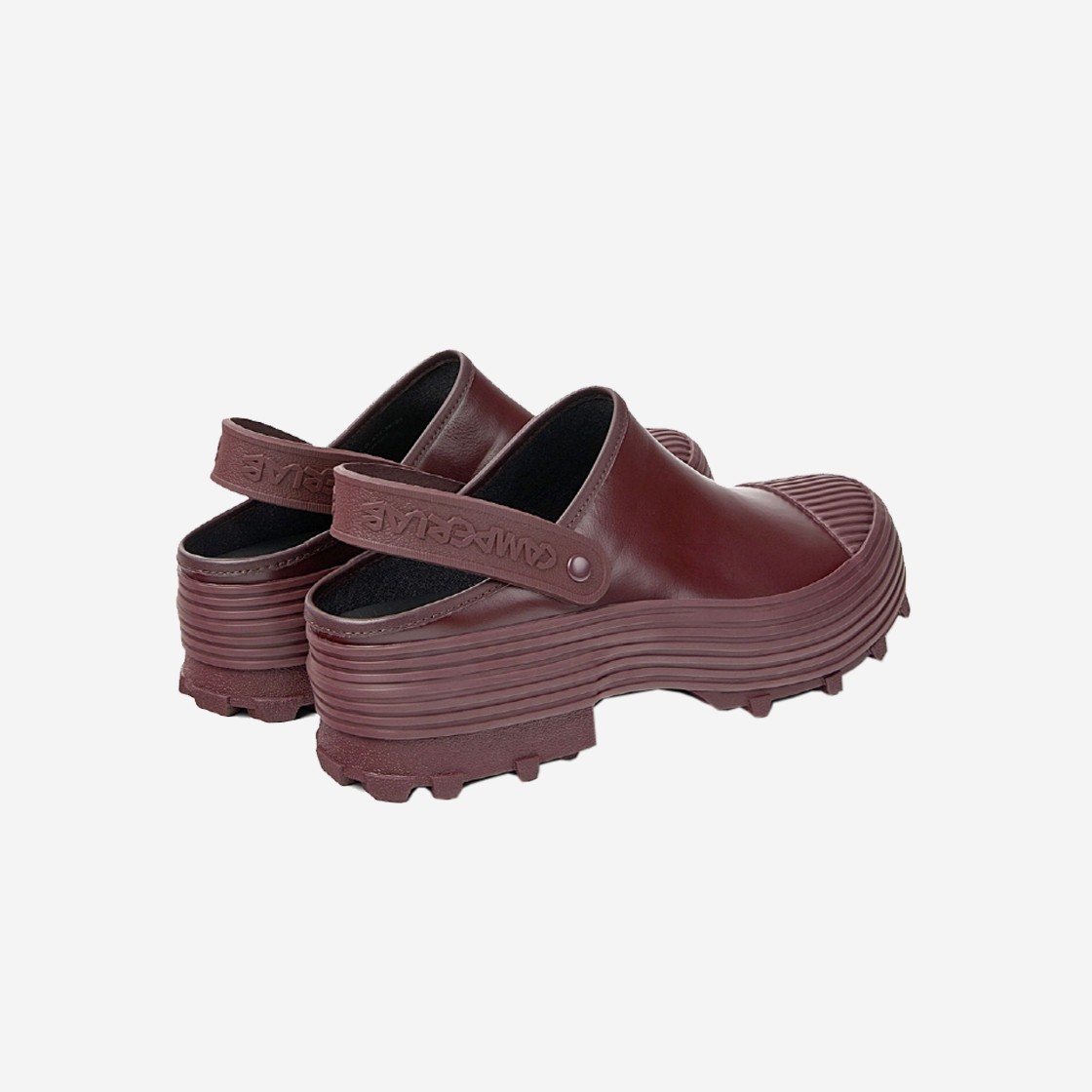 CAMPERLAB Traktori Clogs Burgundy 상세 이미지 4