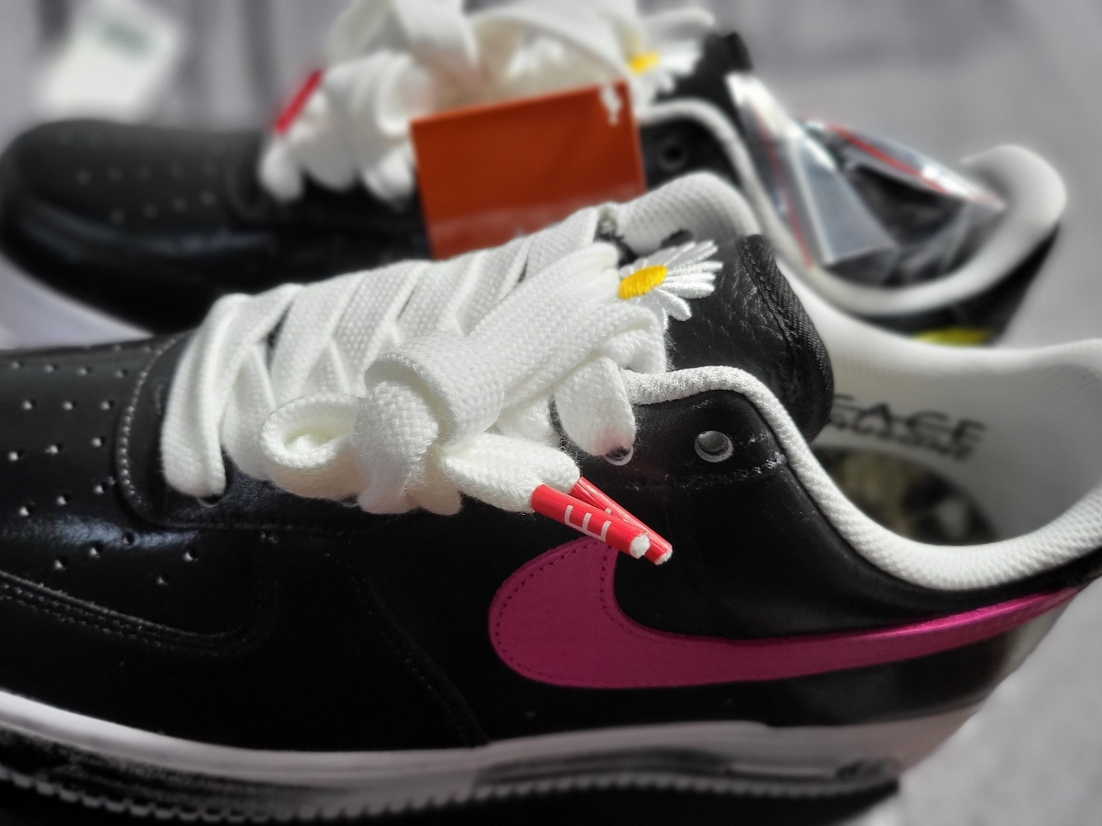 Nike x Peaceminusone Air Force 1 Low Para-Noise 3.0 Black and Multicolor 착용 스타일 - 5