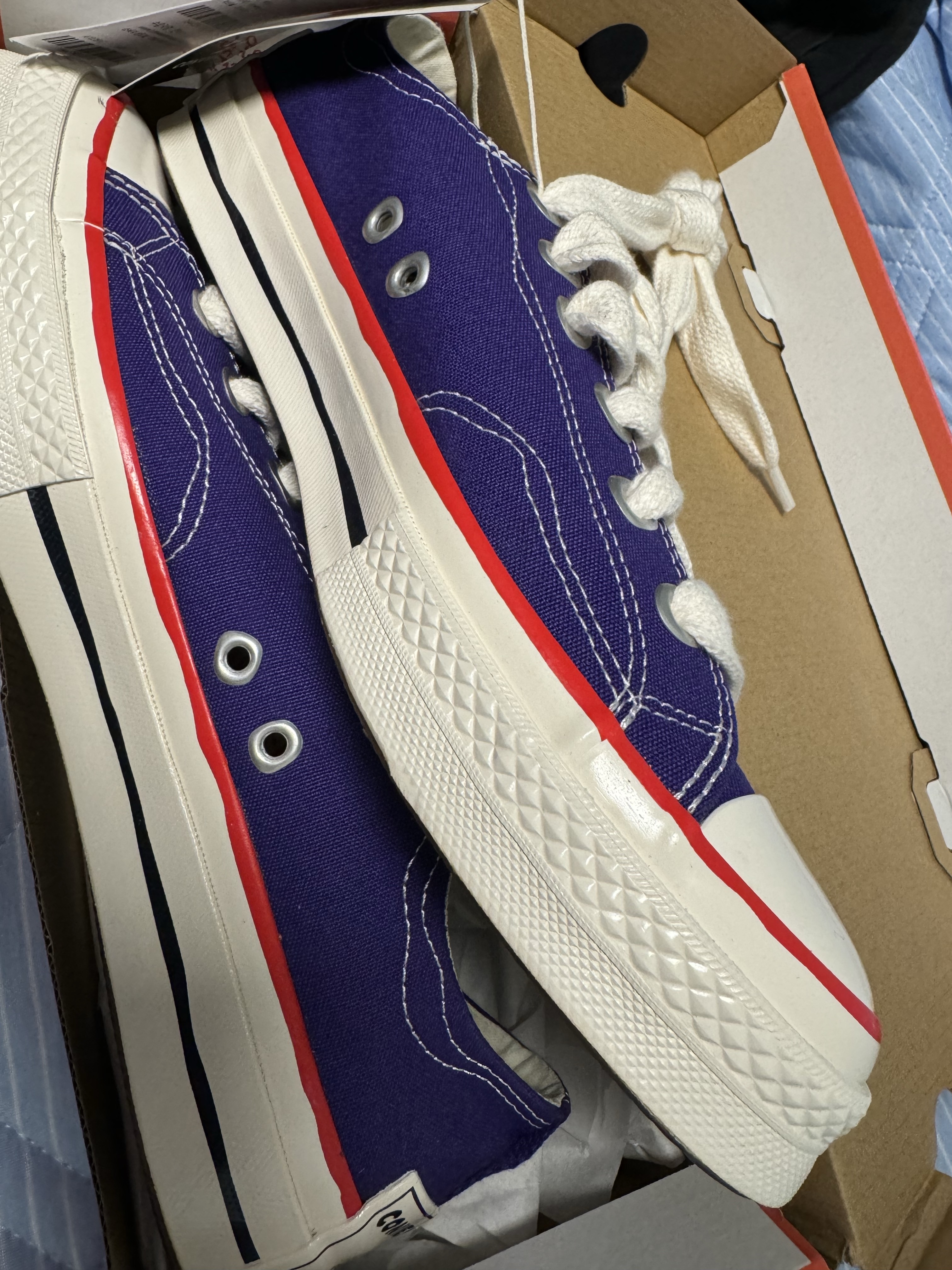 Converse Chuck 70 Ox Sketch Court Purple 착용 스타일 - 1