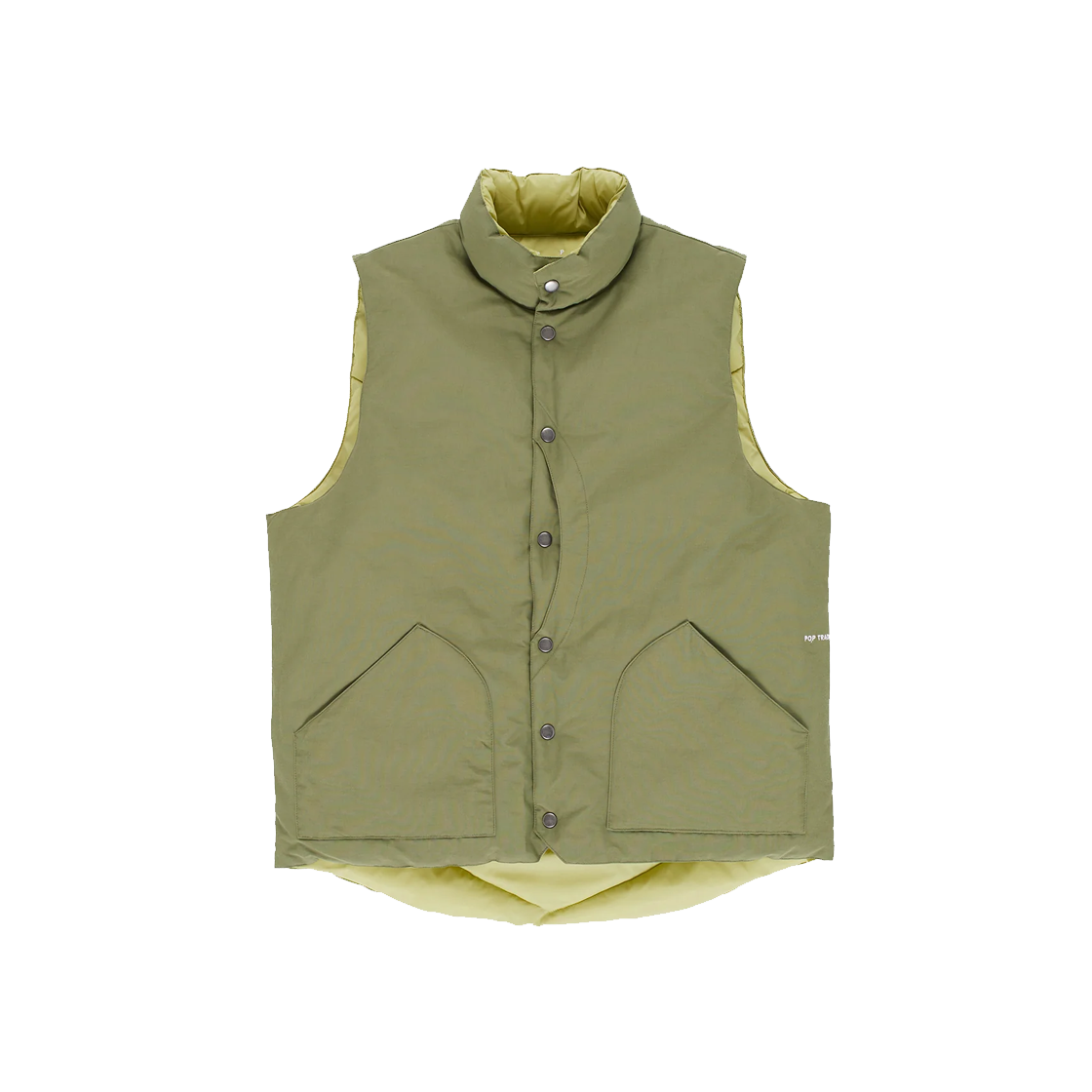 팝 트레이딩 컴퍼니 퀼티드 리버시블 베스트 포 리프 클로버 - 24FW(Pop Trading Company Quilted Reversible Vest Four Leaf Clover - 24FW)
