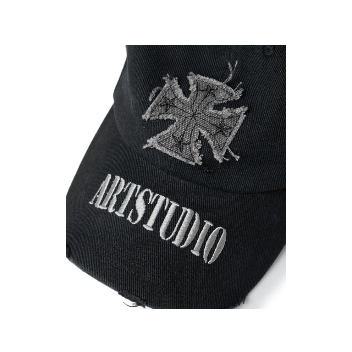 ETCE Cross Destroyed Cap Black 상세 이미지 3