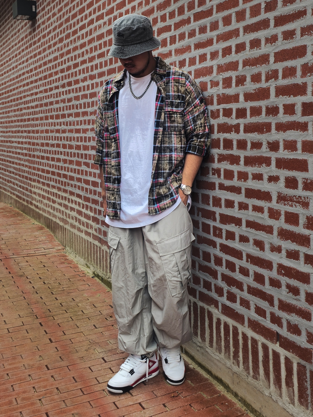 Jordan 4 Retro Red Cement 착용 스타일 - 4