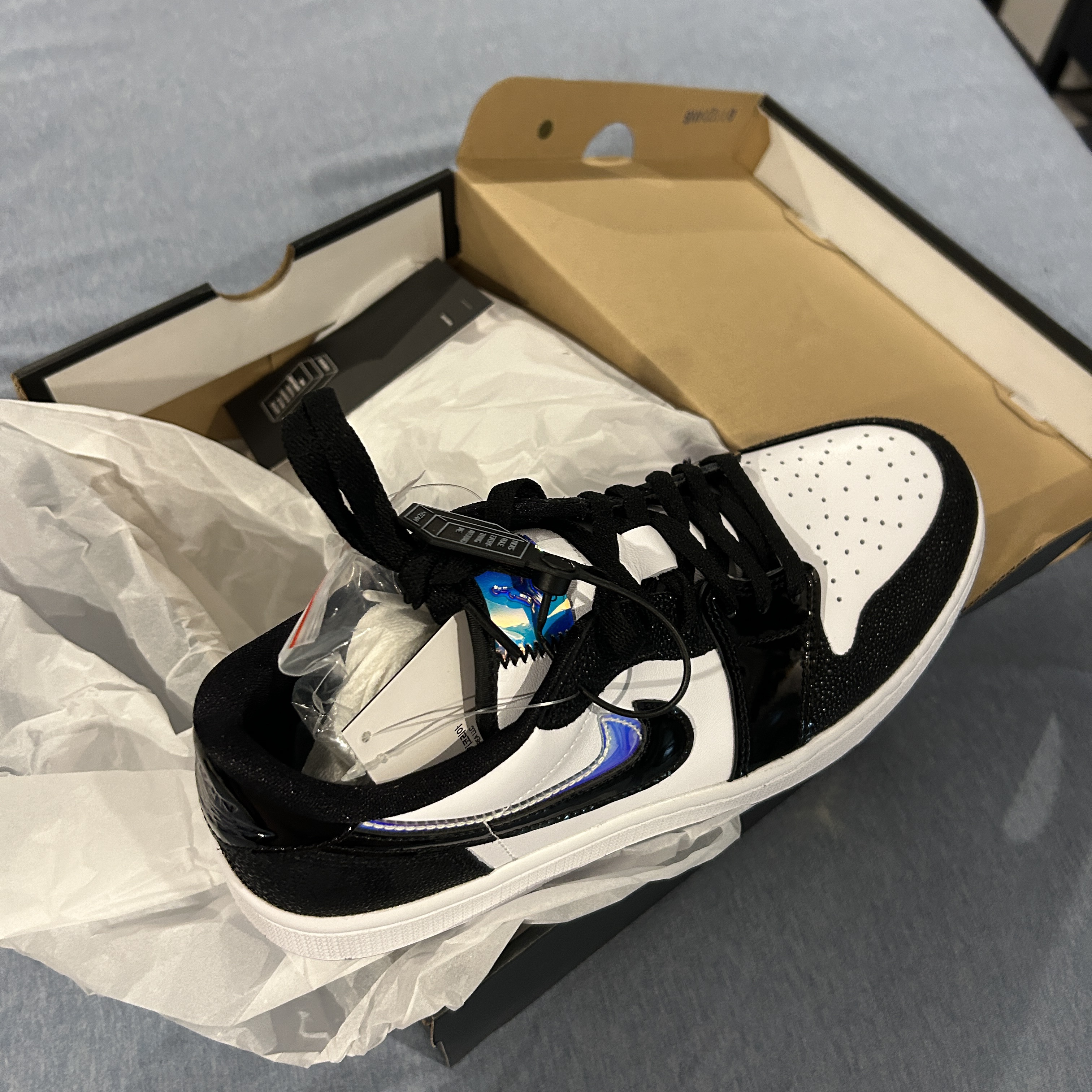 Jordan 1 Low Golf NRG White Black 착용 스타일 - 2