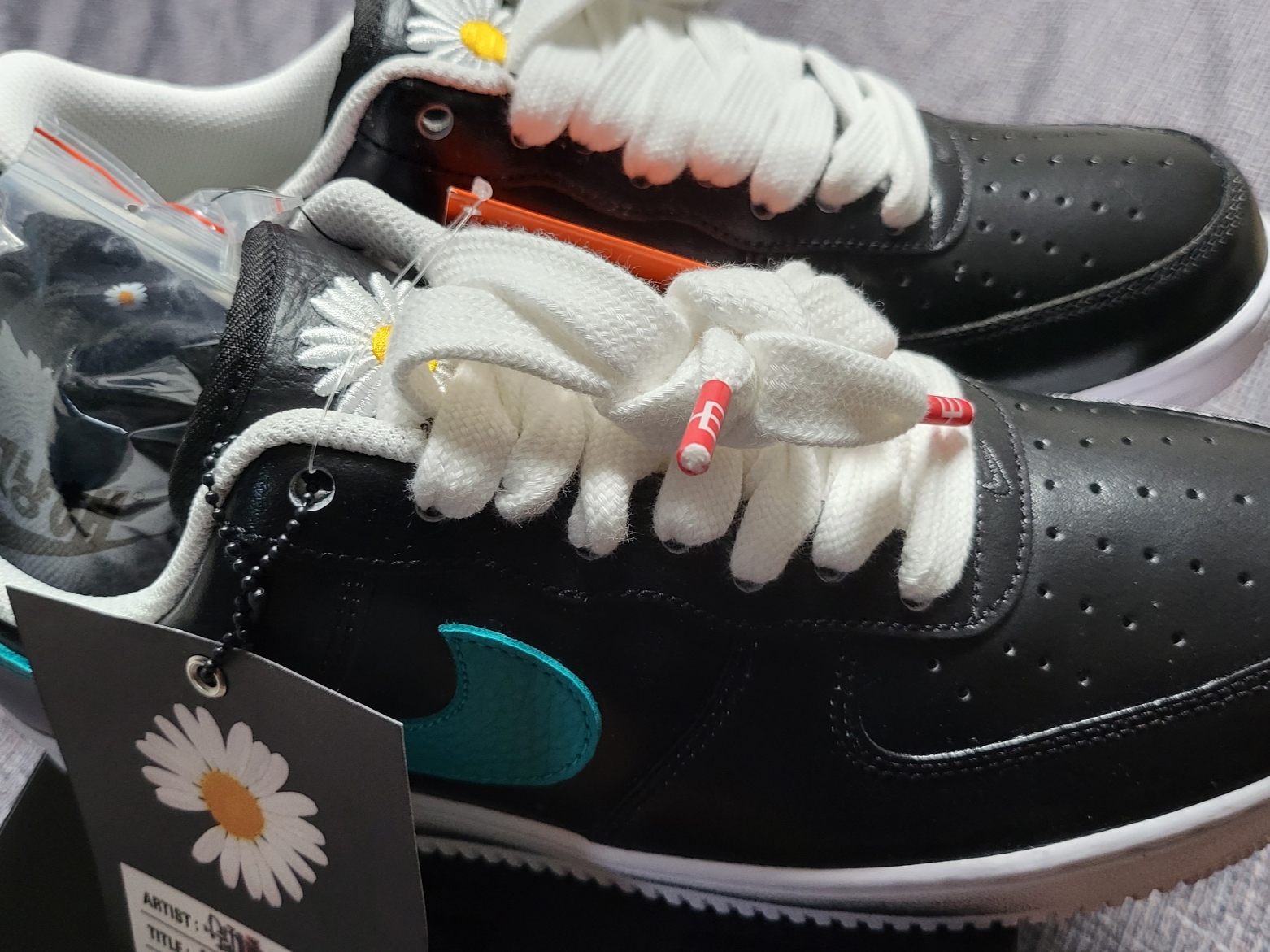 Nike x Peaceminusone Air Force 1 Low Para-Noise 3.0 Black and Multicolor 착용 스타일 - 9