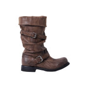 NegativeThree  Slouchy Long Boots Washed Brown