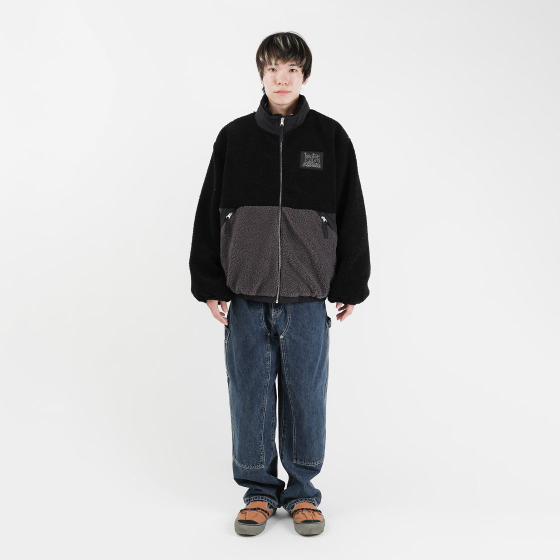 TOWTOW.ARCHIVE Winter Fleece Jumper black 상세 이미지 5