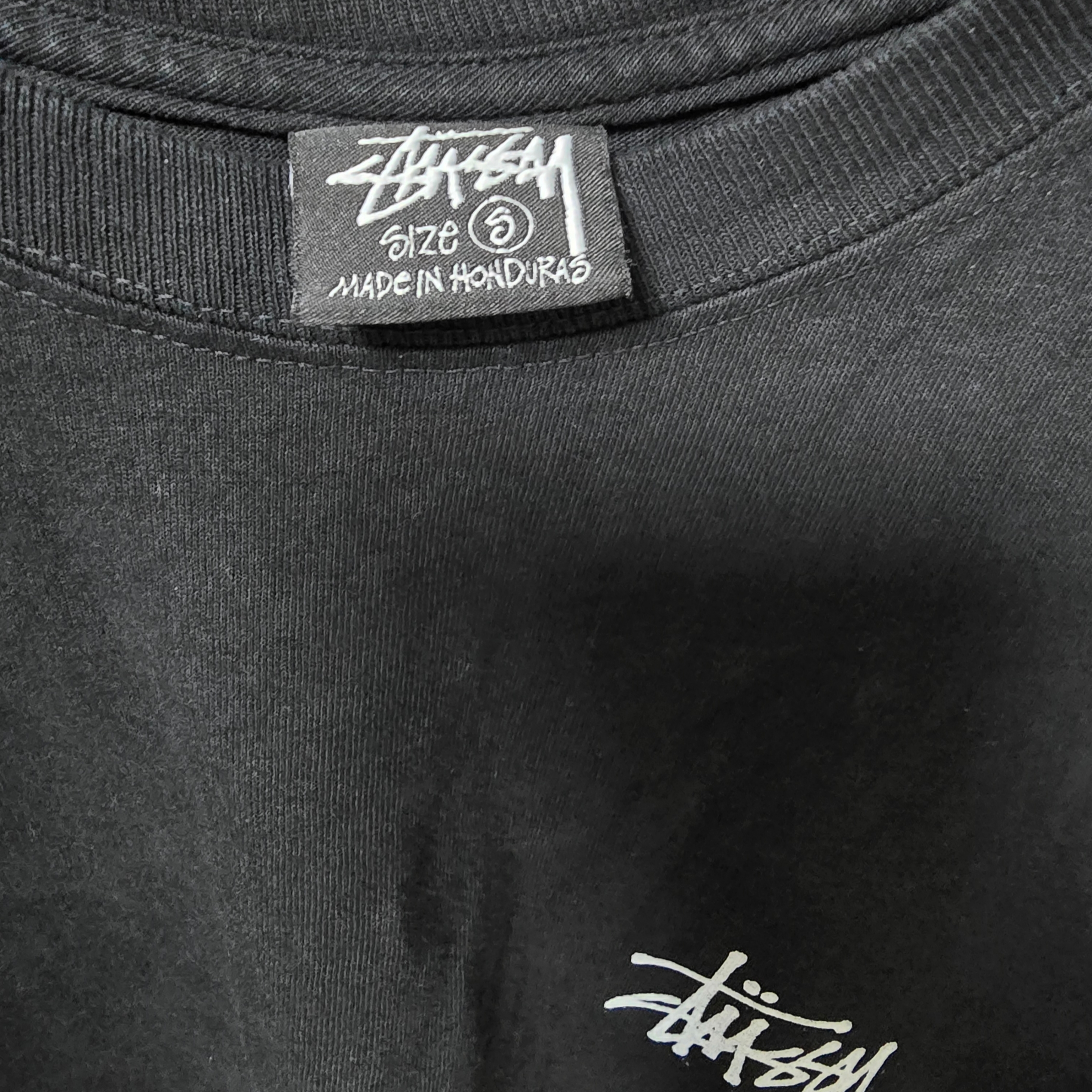 Stussy Basic Stussy Pigment Dyed T-Shirt Black 2024 착용 스타일 - 2