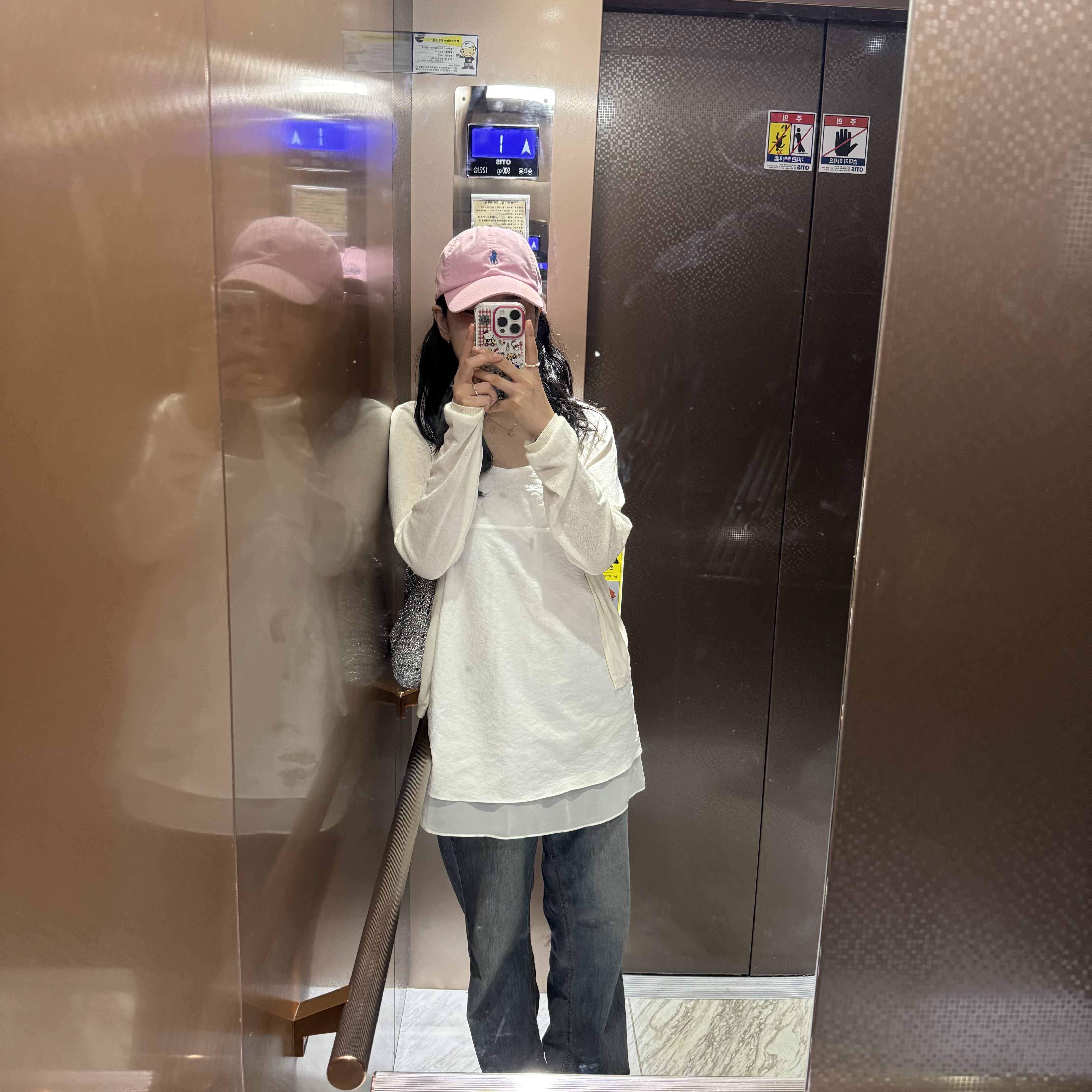 [30%적립] Polo Ralph Lauren Cotton Chino Baseball Cap Carmel Pink 착용 스타일