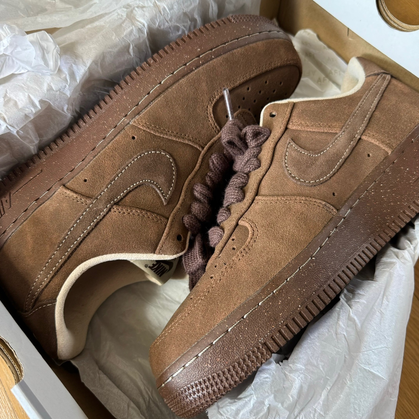 (W) Nike Air Force 1 '07 Cacao Wow 착용 스타일