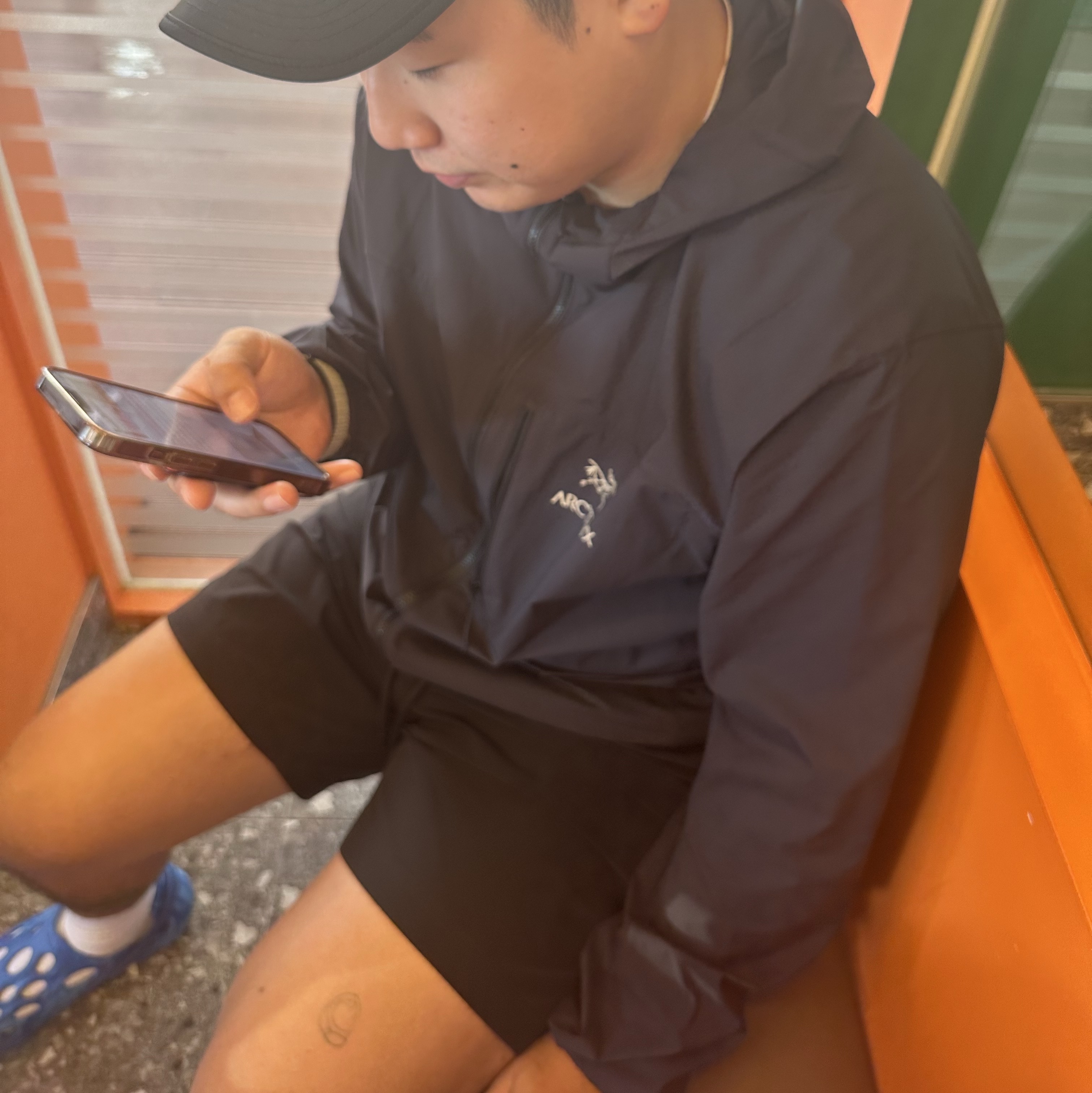 Arc'teryx Squamish Hoody Black 착용 스타일