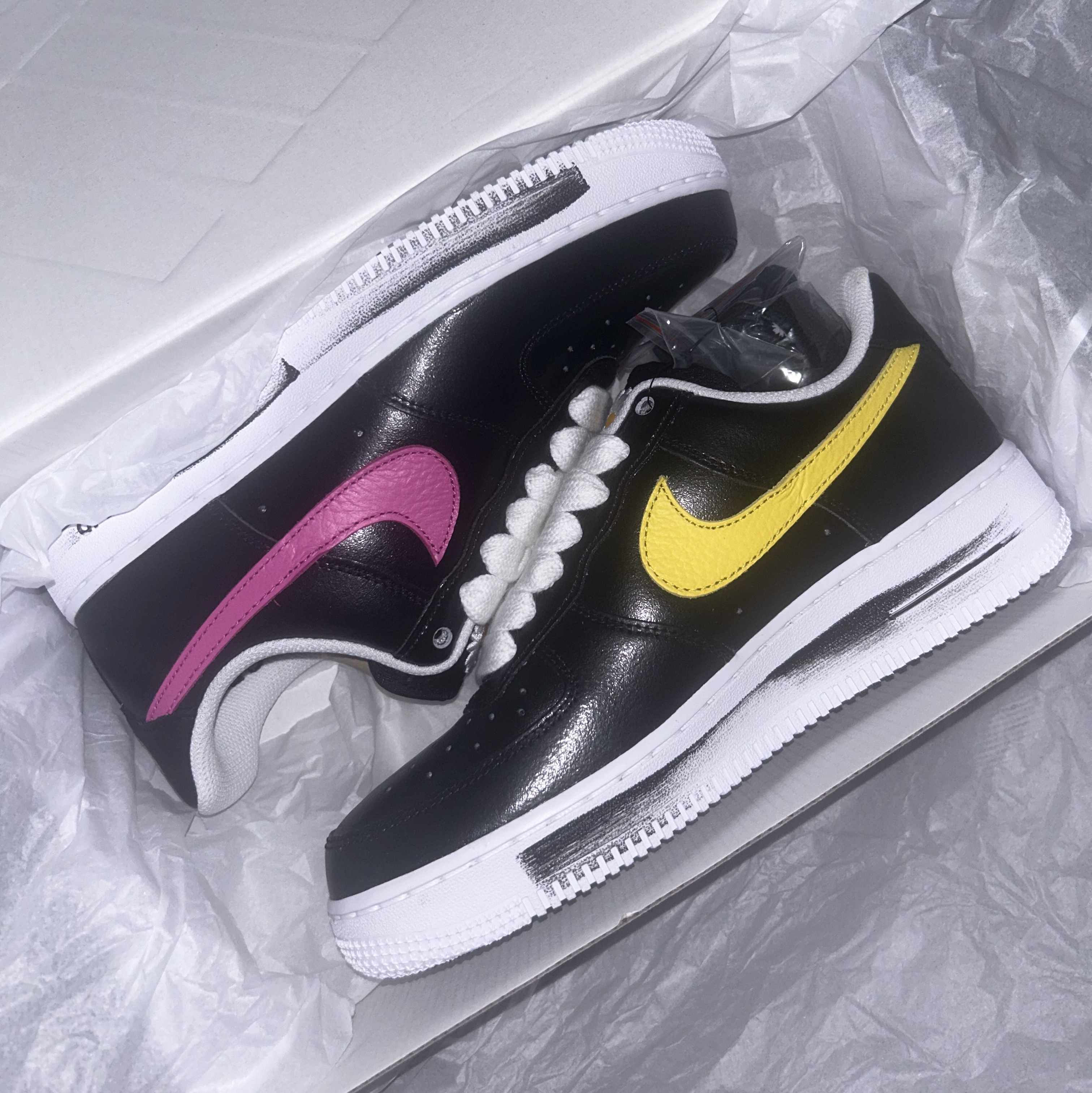 Nike x Peaceminusone Air Force 1 Low Para-Noise 3.0 Black and Multicolor 착용 스타일 - 1